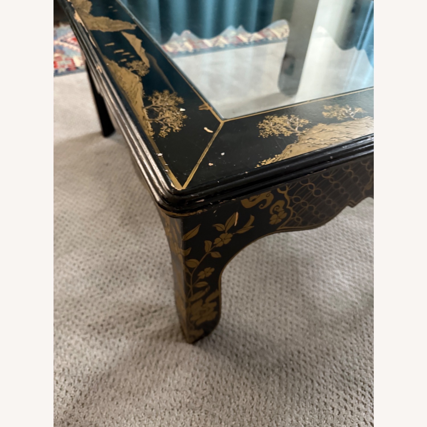 Drexel Heritage Black Gold Burl Coffee Table - image-11