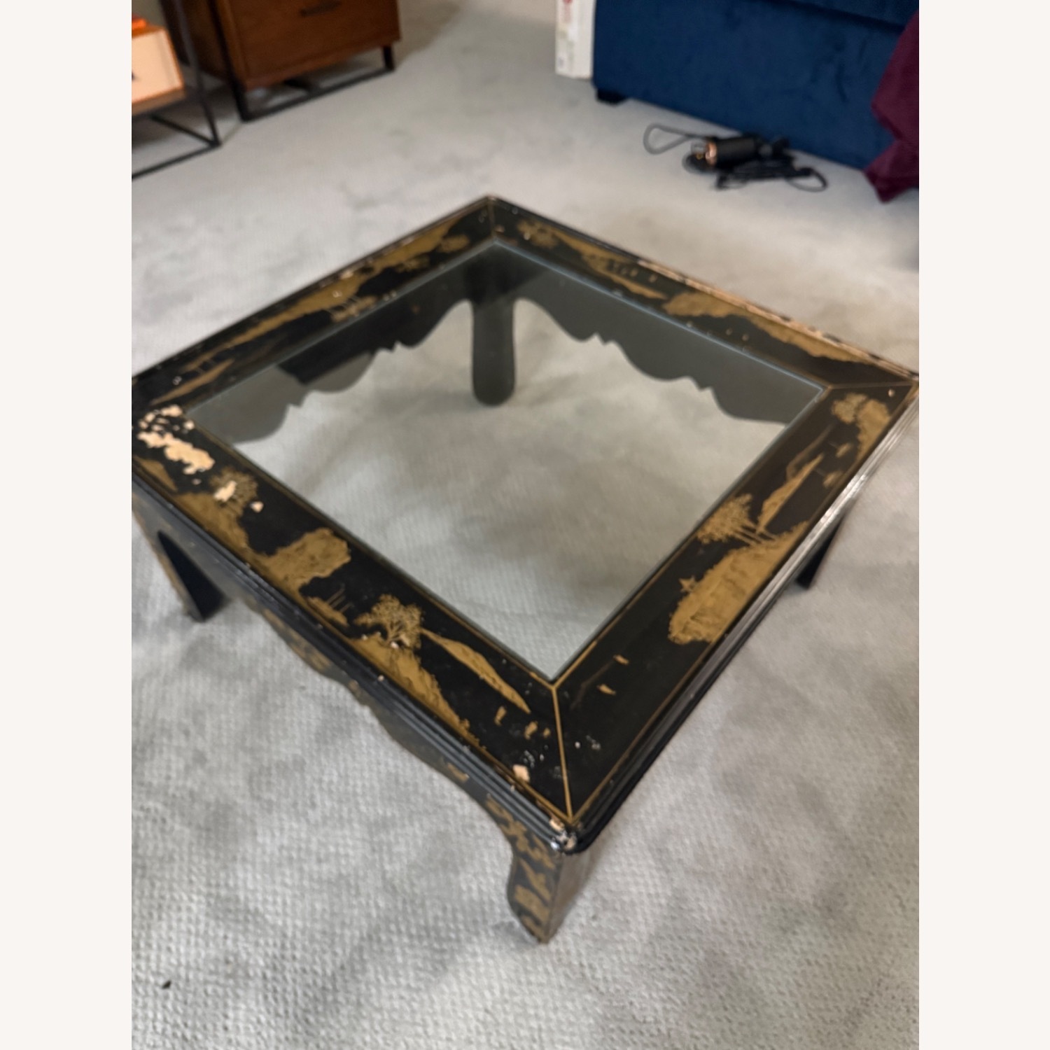 Drexel Heritage Black Gold Burl Coffee Table - image-7