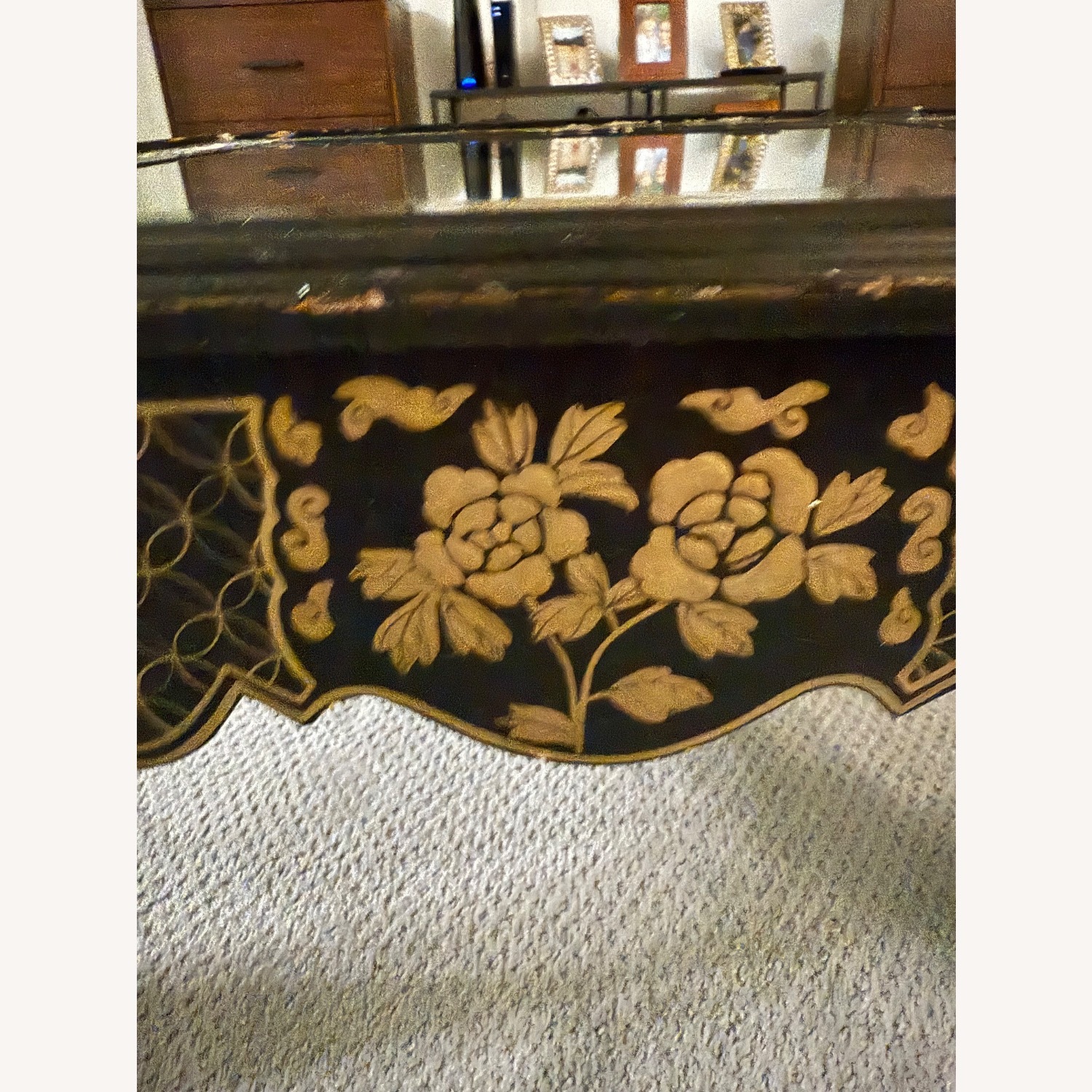 Drexel Heritage Black Gold Burl Coffee Table - image-14