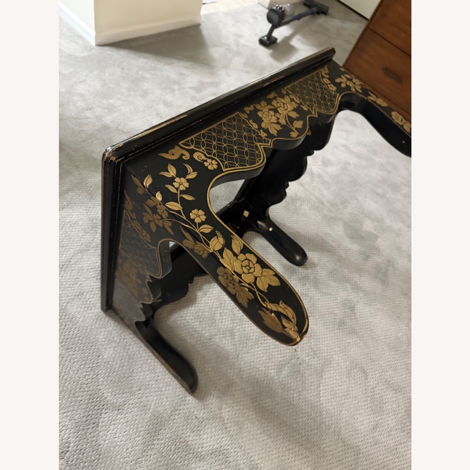 Drexel Heritage Black Gold Burl Coffee Table - image-5