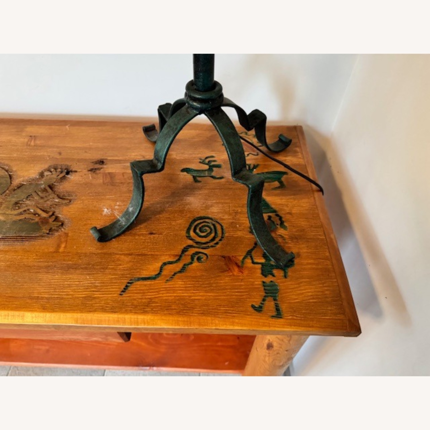Wonderful Hand Carved Southwest Console Table - image-5