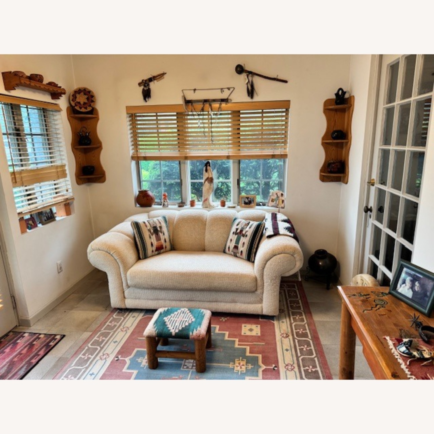 Wonderful Hand Carved Southwest Console Table - image-7