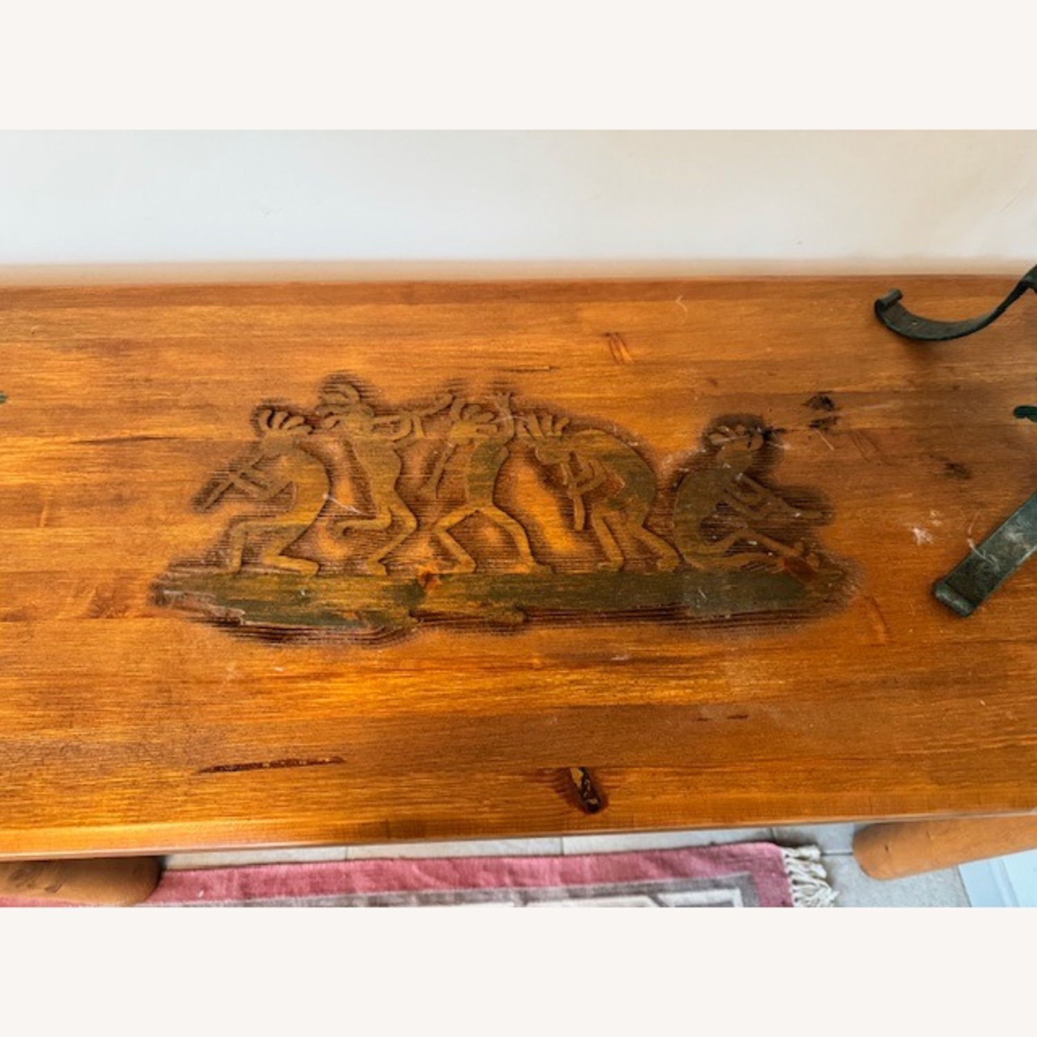Wonderful Hand Carved Southwest Console Table - image-3