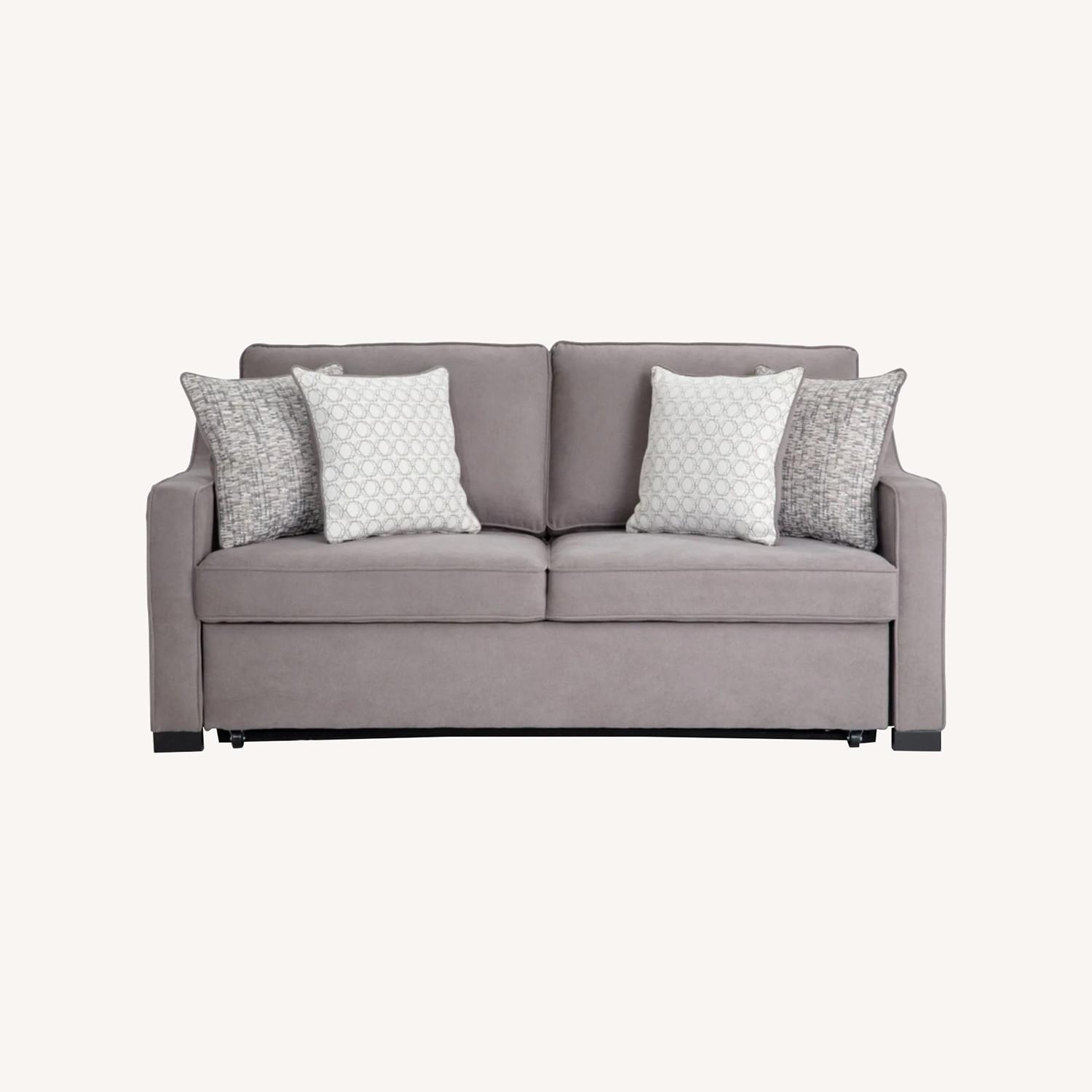 Bob-O-Pedic Gray Queen Sleeper Sofa - image-0