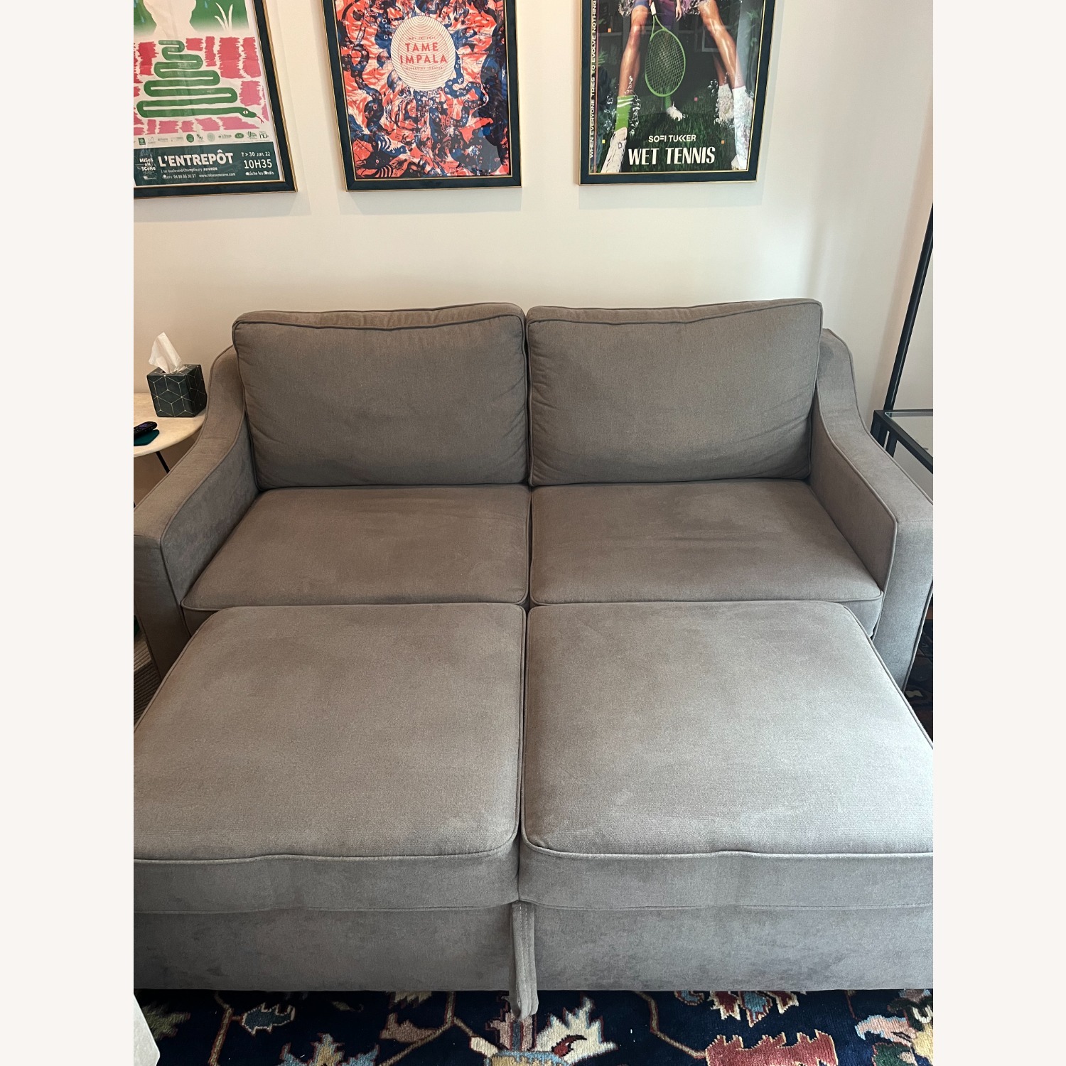 Bob-O-Pedic Gray Queen Sleeper Sofa - image-2