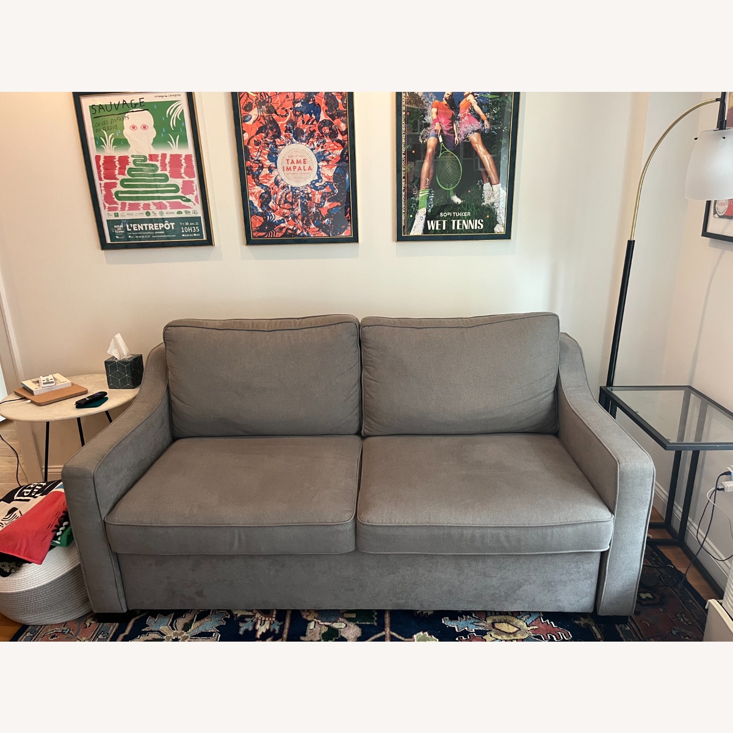 Bob-O-Pedic Gray Queen Sleeper Sofa - image-1