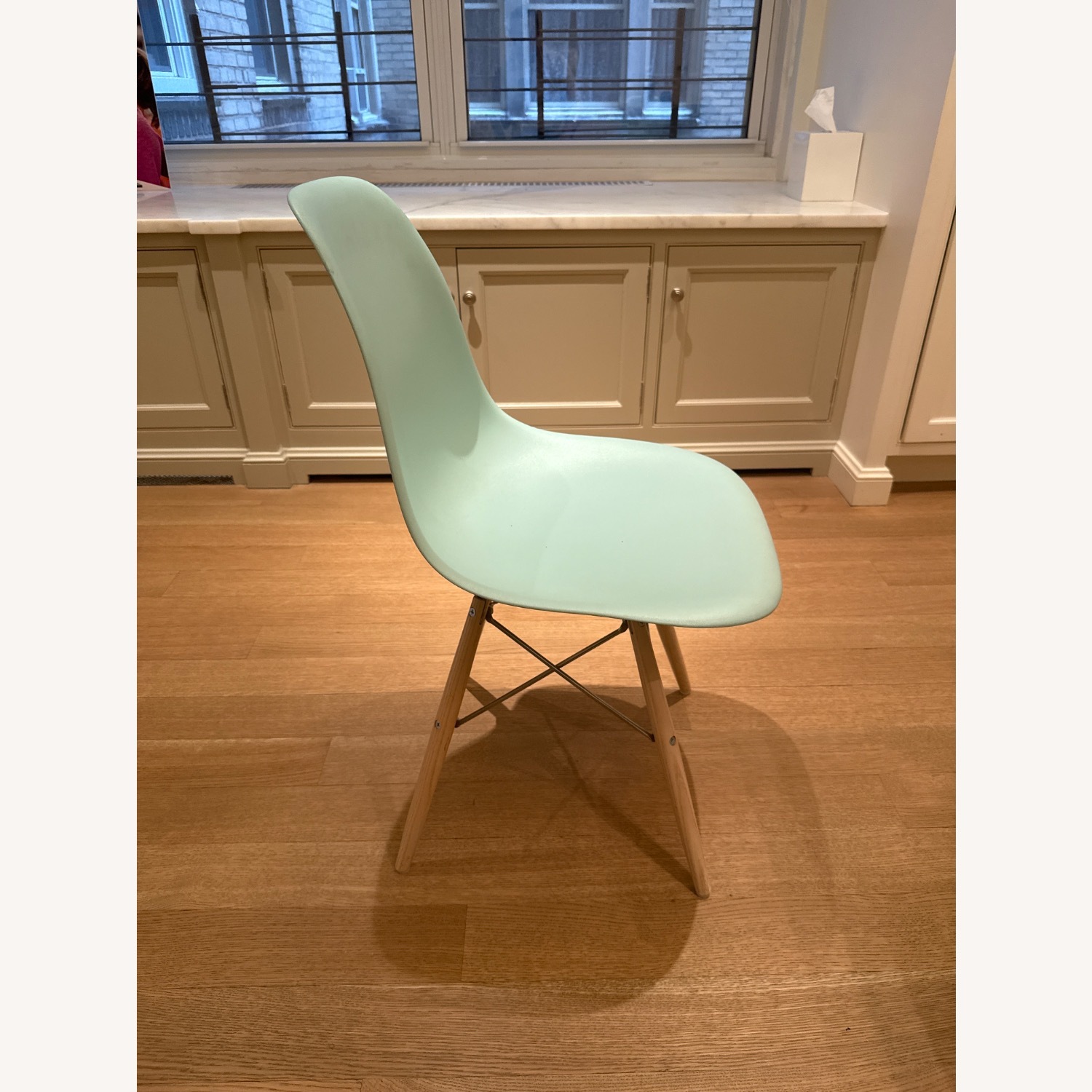Light Blue Eames Dining Chairs - image-2