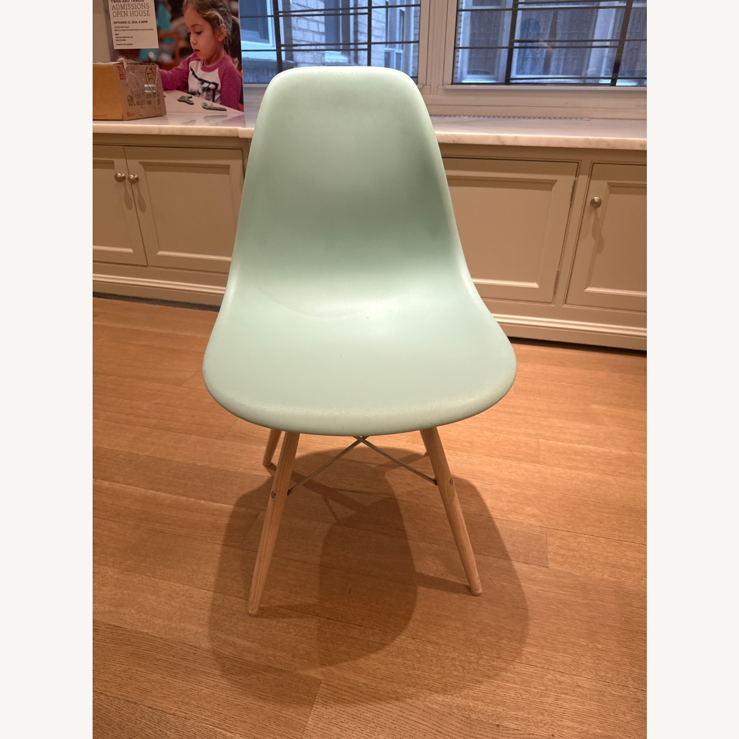 Light Blue Eames Dining Chairs - image-1