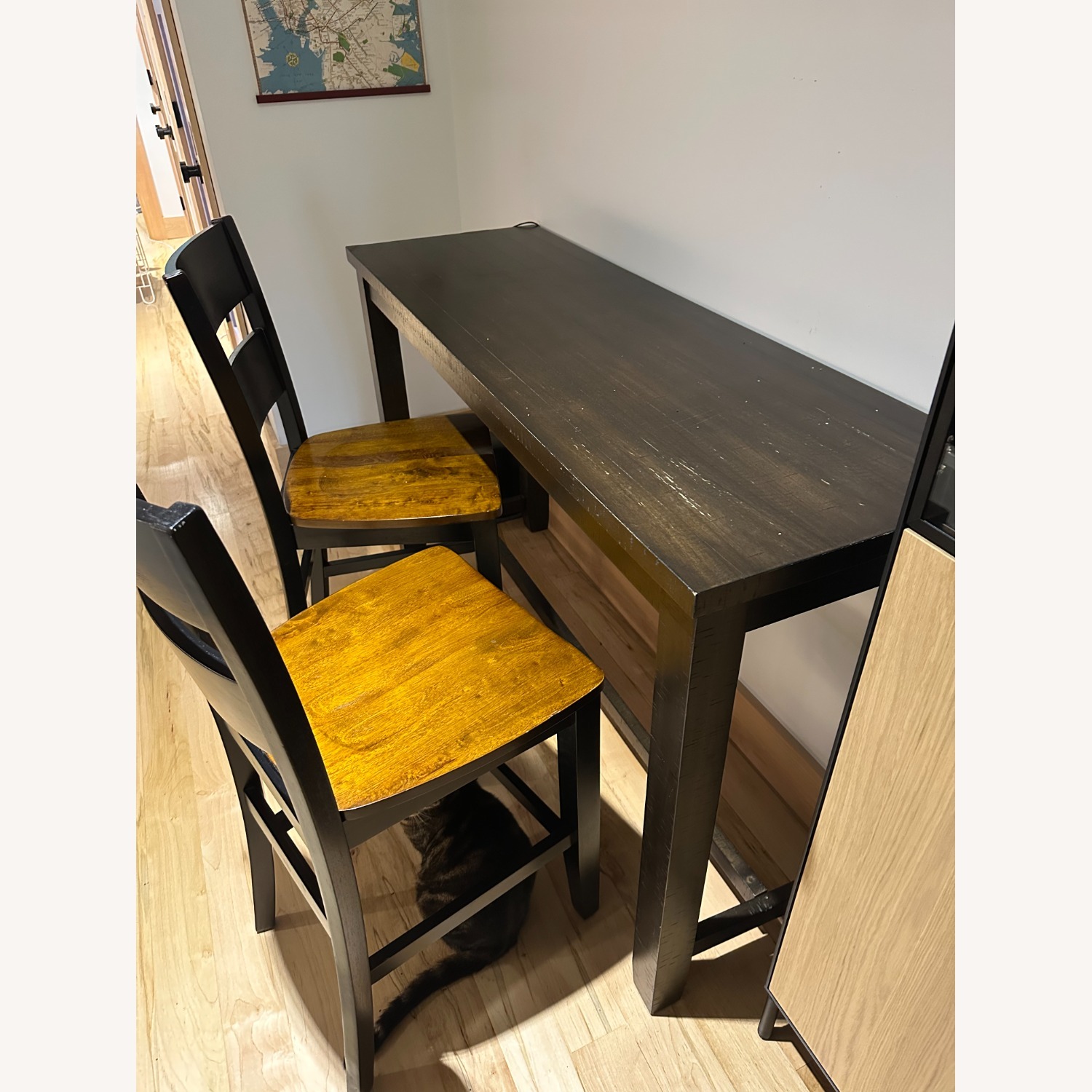 Tall Dining Table with Matching Chairs - image-1
