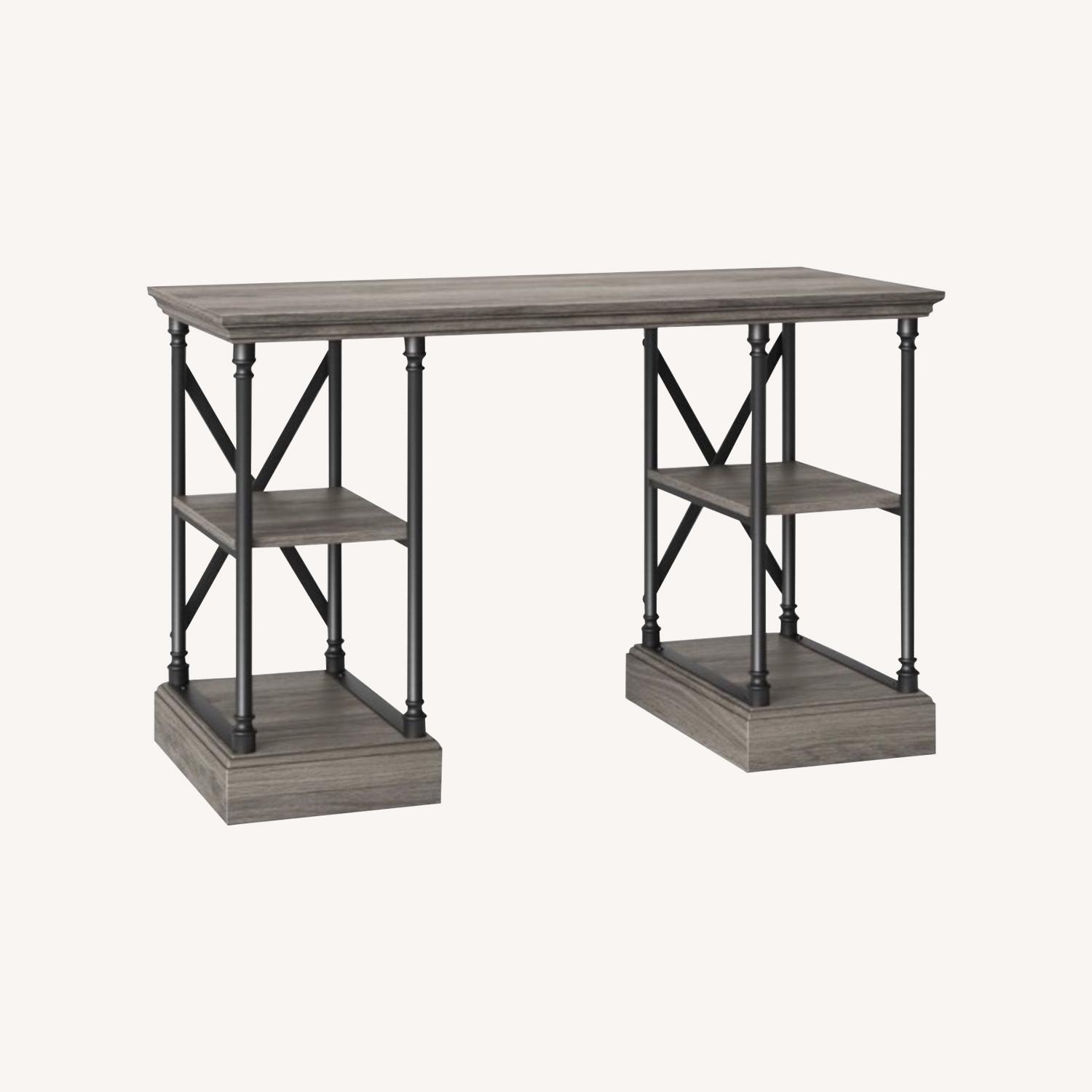 Target Threshold Conway Cast Iron Writing Desk - image-0