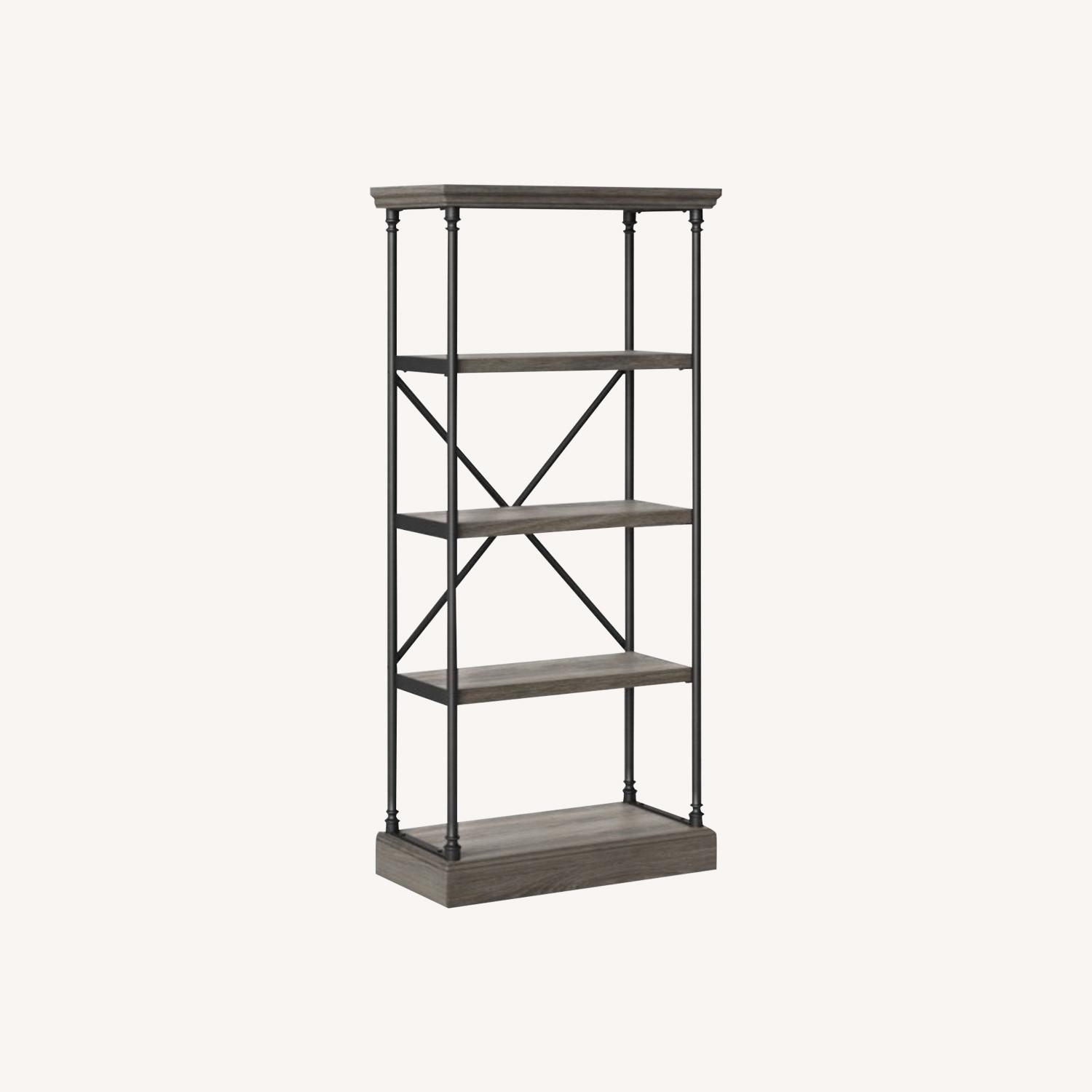 Target Threshold Conway Cast Iron 4-Tier Bookshelf - image-0