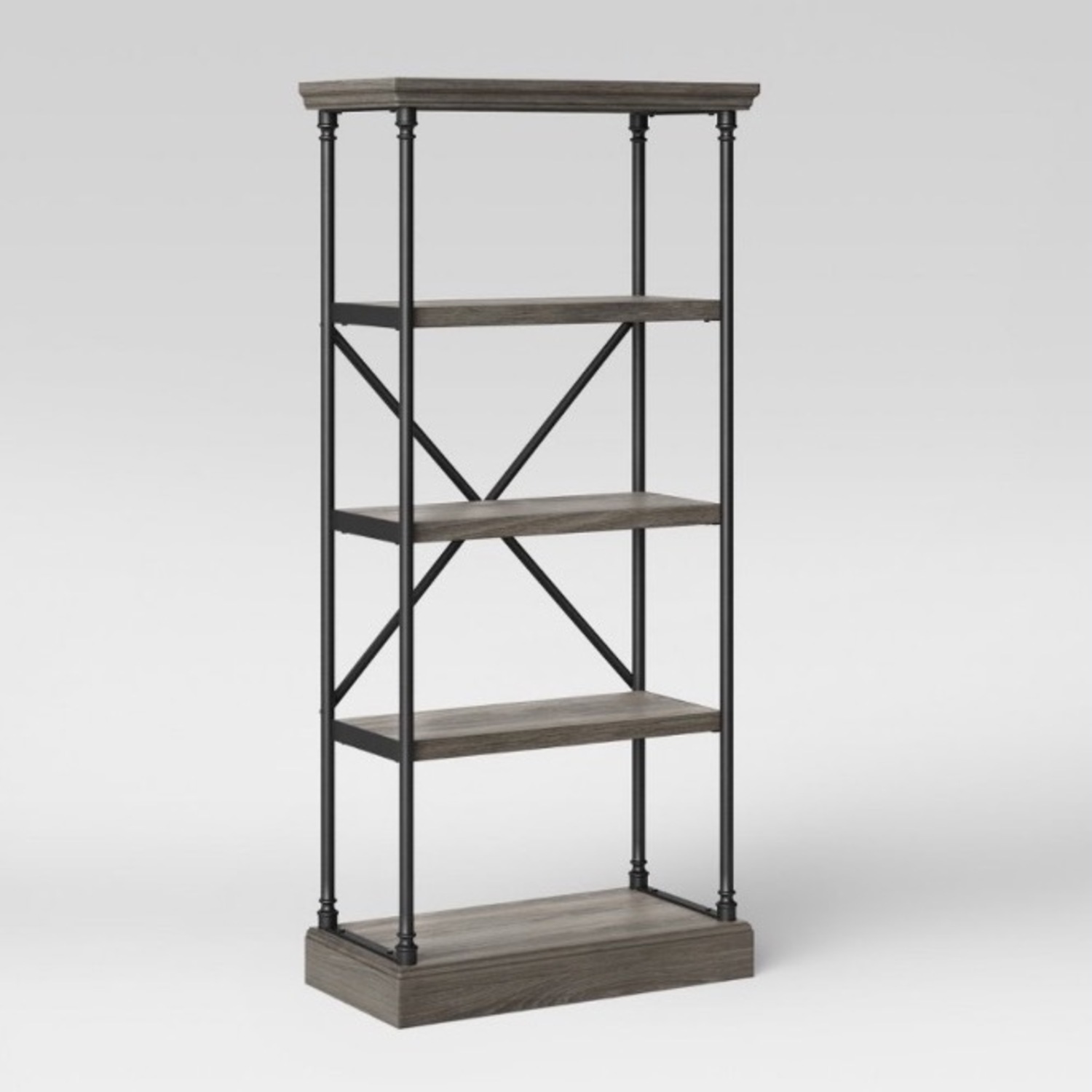 Target Threshold Conway Cast Iron 4-Tier Bookshelf - image-2