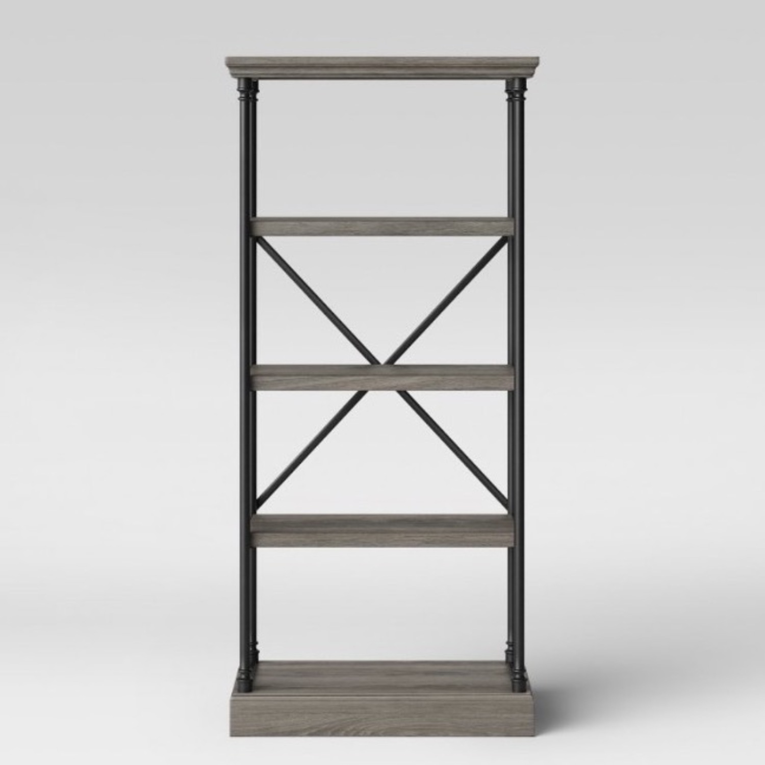 Target Threshold Conway Cast Iron 4-Tier Bookshelf - image-1
