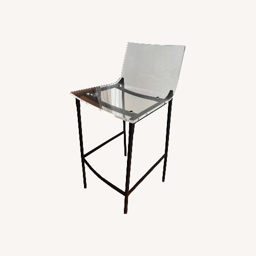 Used CB2 Chiaro 3 Clear Acrylic Counter Stools for sale on AptDeco