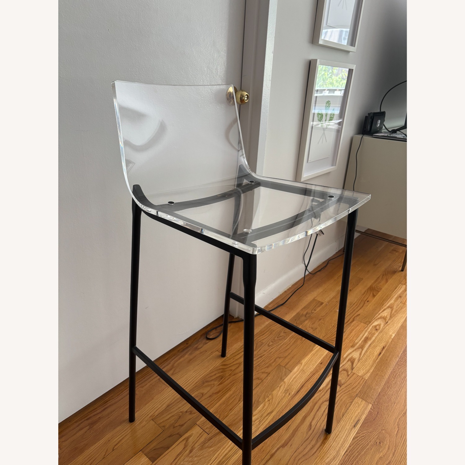CB2 Chiaro 3 Clear Acrylic Counter Stools - image-3