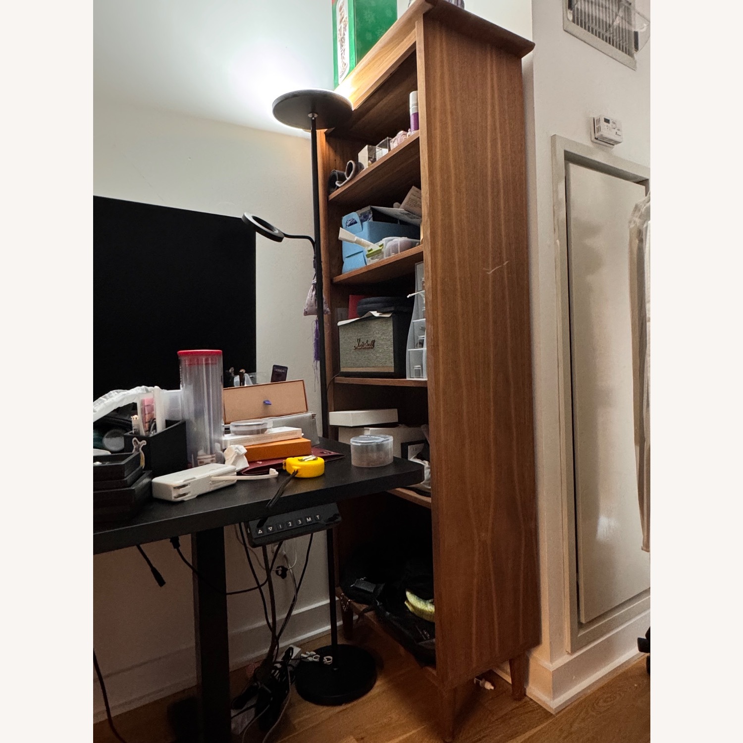 Crate & Barrel Wood Bookcase - image-1