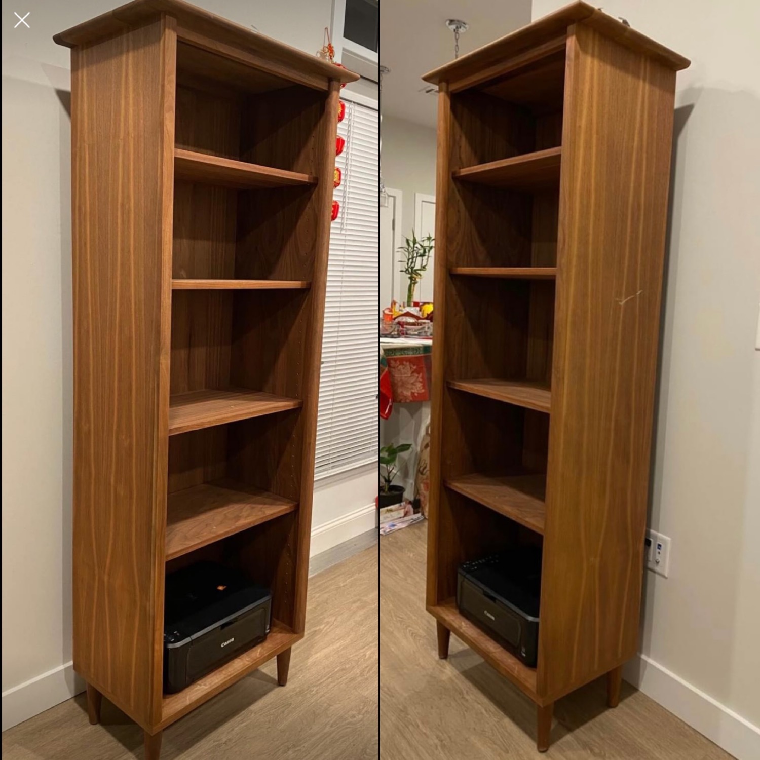 Crate & Barrel Wood Bookcase - image-2