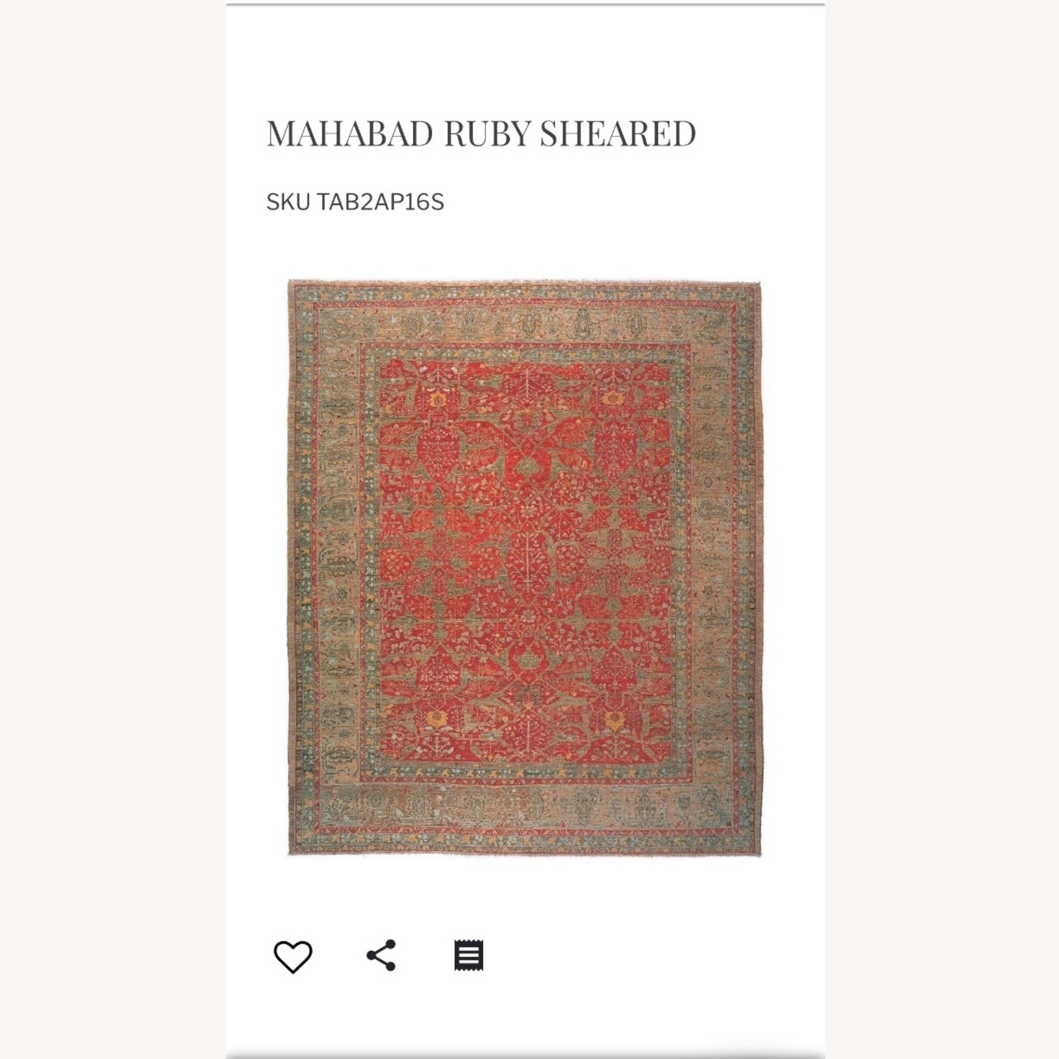 Tufenkian MahabaD RuBY SheaRed 10x14 Vintage RUG - image-6