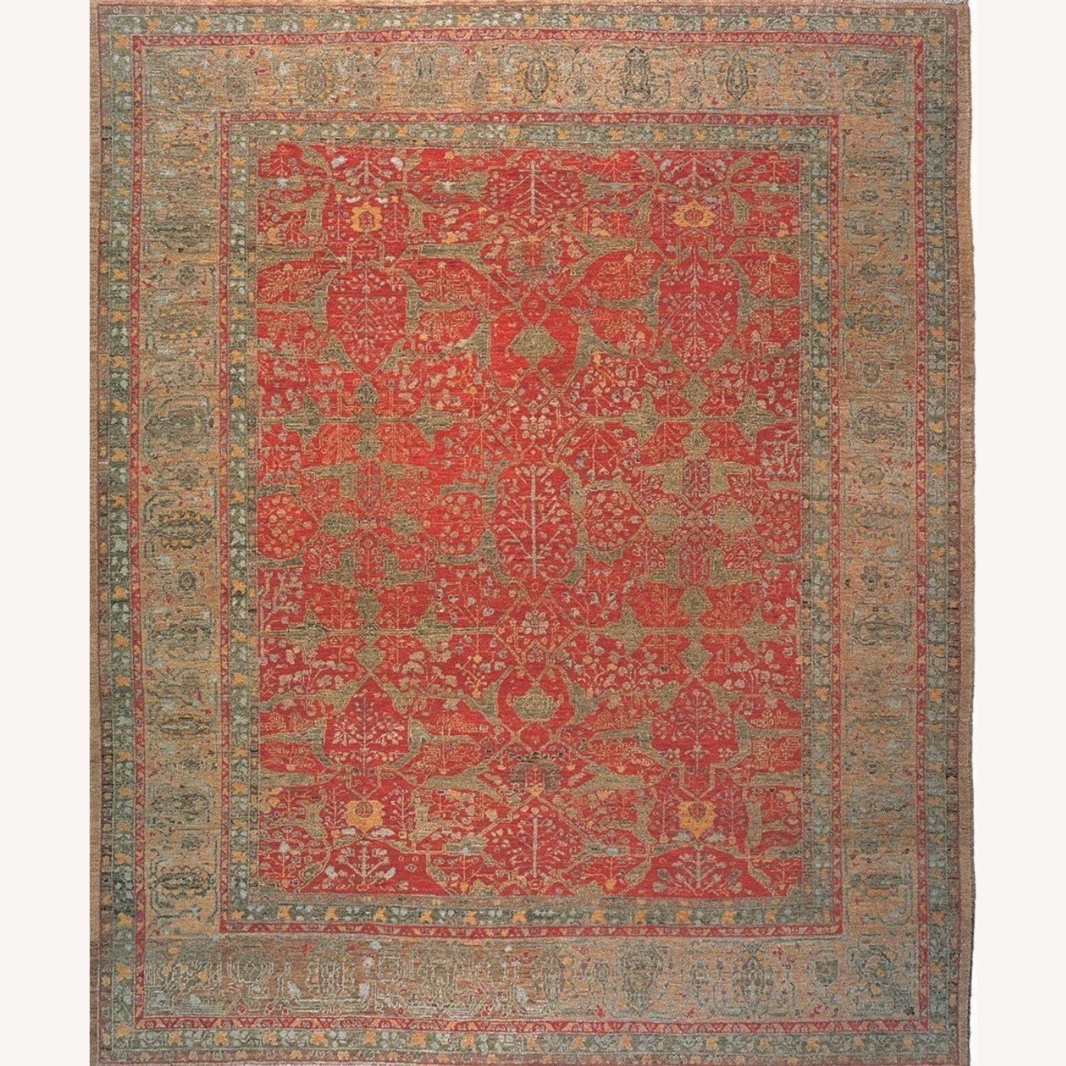 Tufenkian MahabaD RuBY SheaRed 10x14 Vintage RUG - image-0
