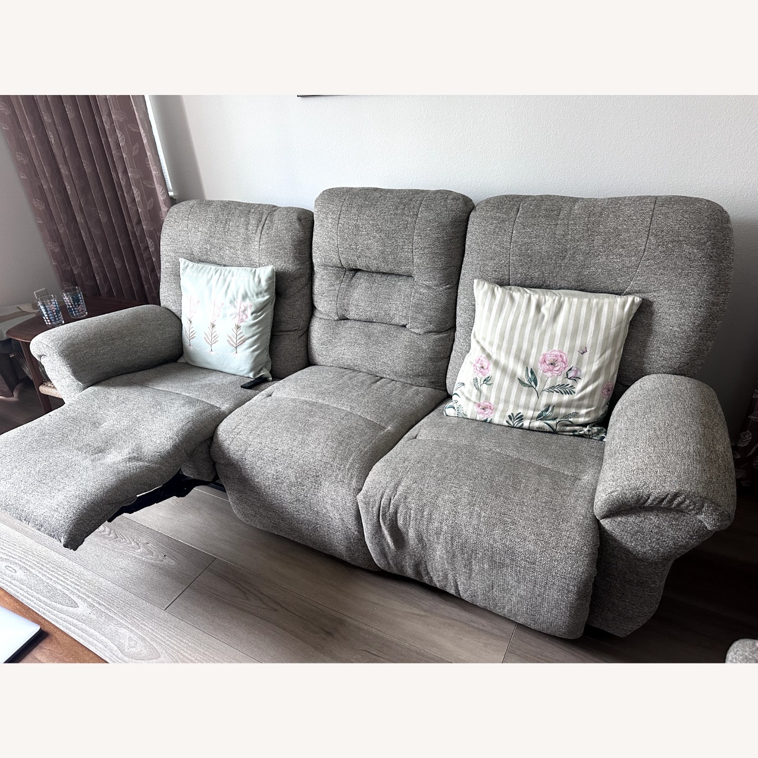 Living Spaces Reclining Wallaway Sofa - image-2