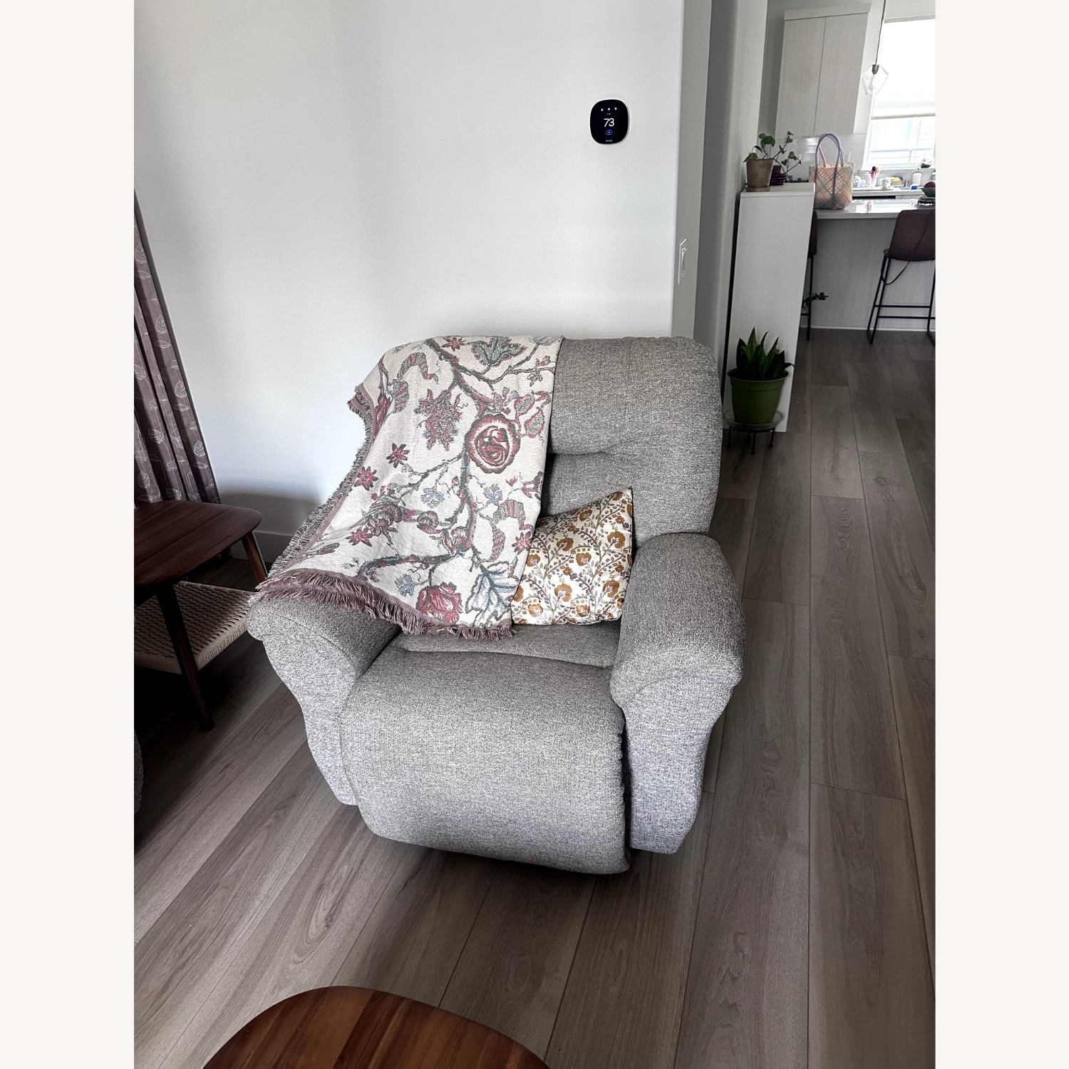 Living Spaces Swivel Glider Recliner Chair - image-0