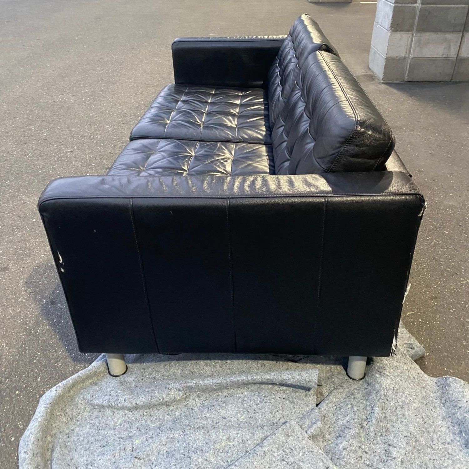 IKEA Landskrona Two-Seat Sofa Grann Bomstad Black Metal - image-10