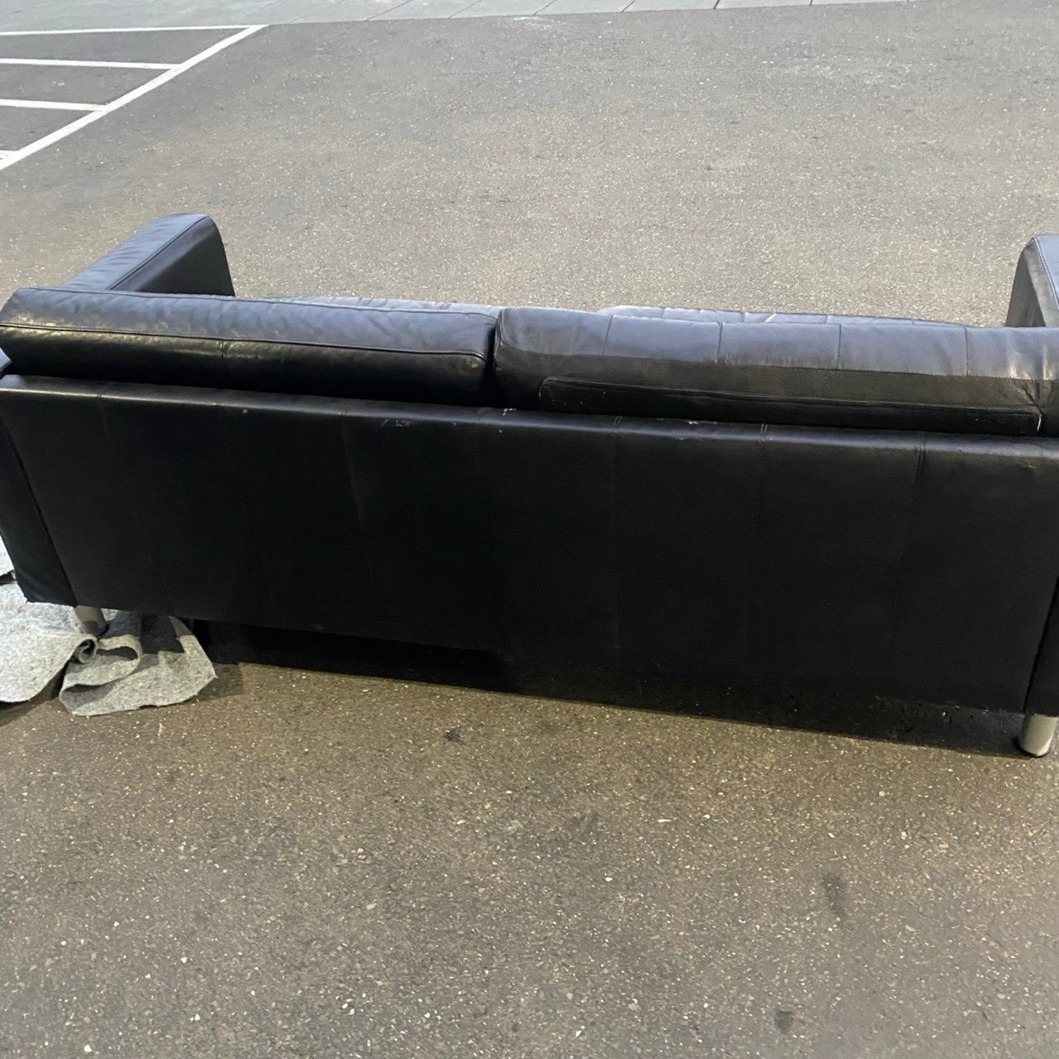 IKEA Landskrona Two-Seat Sofa Grann Bomstad Black Metal - image-7