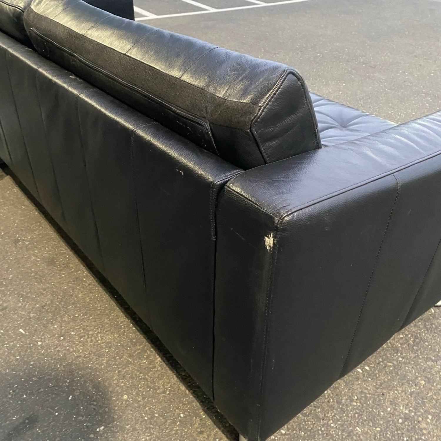 IKEA Landskrona Two-Seat Sofa Grann Bomstad Black Metal - image-5