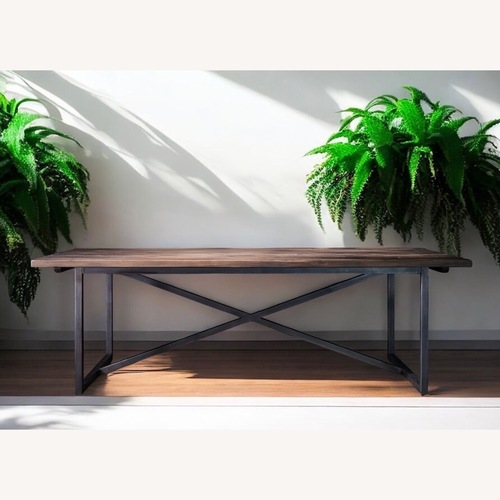 Used Timothy Oulton Axel Rustic Wood Dining Table for sale on AptDeco