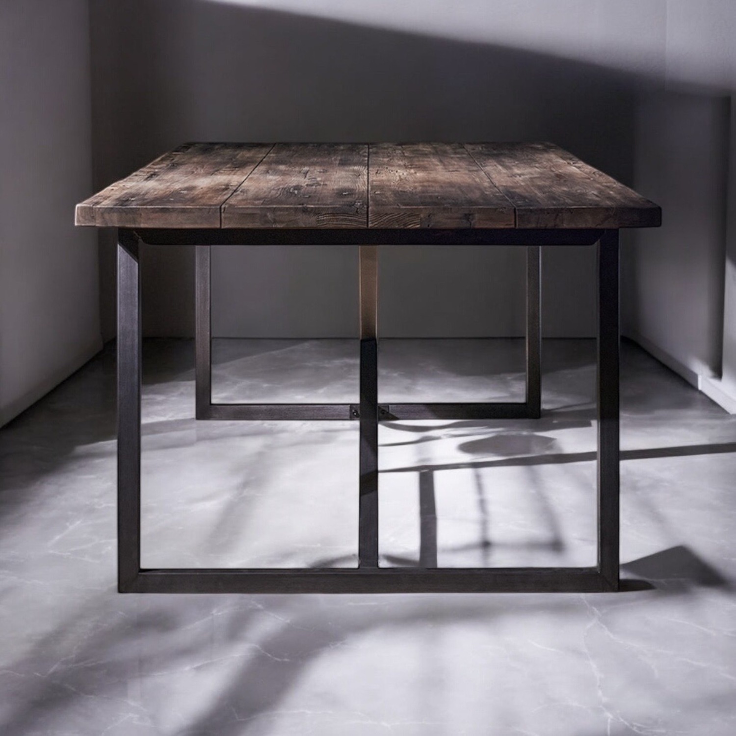 Timothy Oulton Axel Rustic Wood Dining Table - image-2