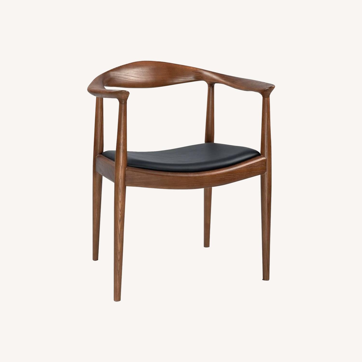Amazon Modway Wooden Dining Chairs with Leather Seats - image-0
