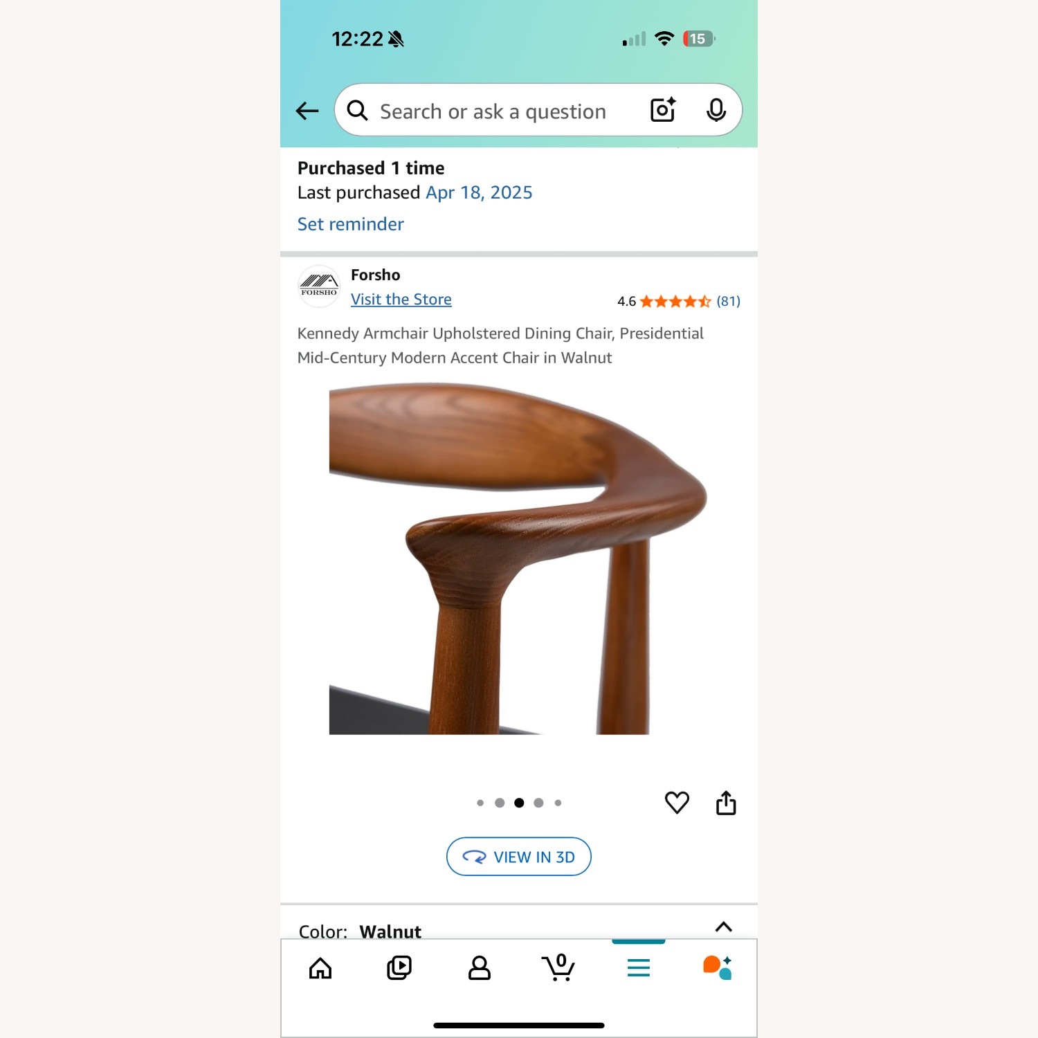 Amazon Modway Wooden Dining Chairs with Leather Seats - image-8