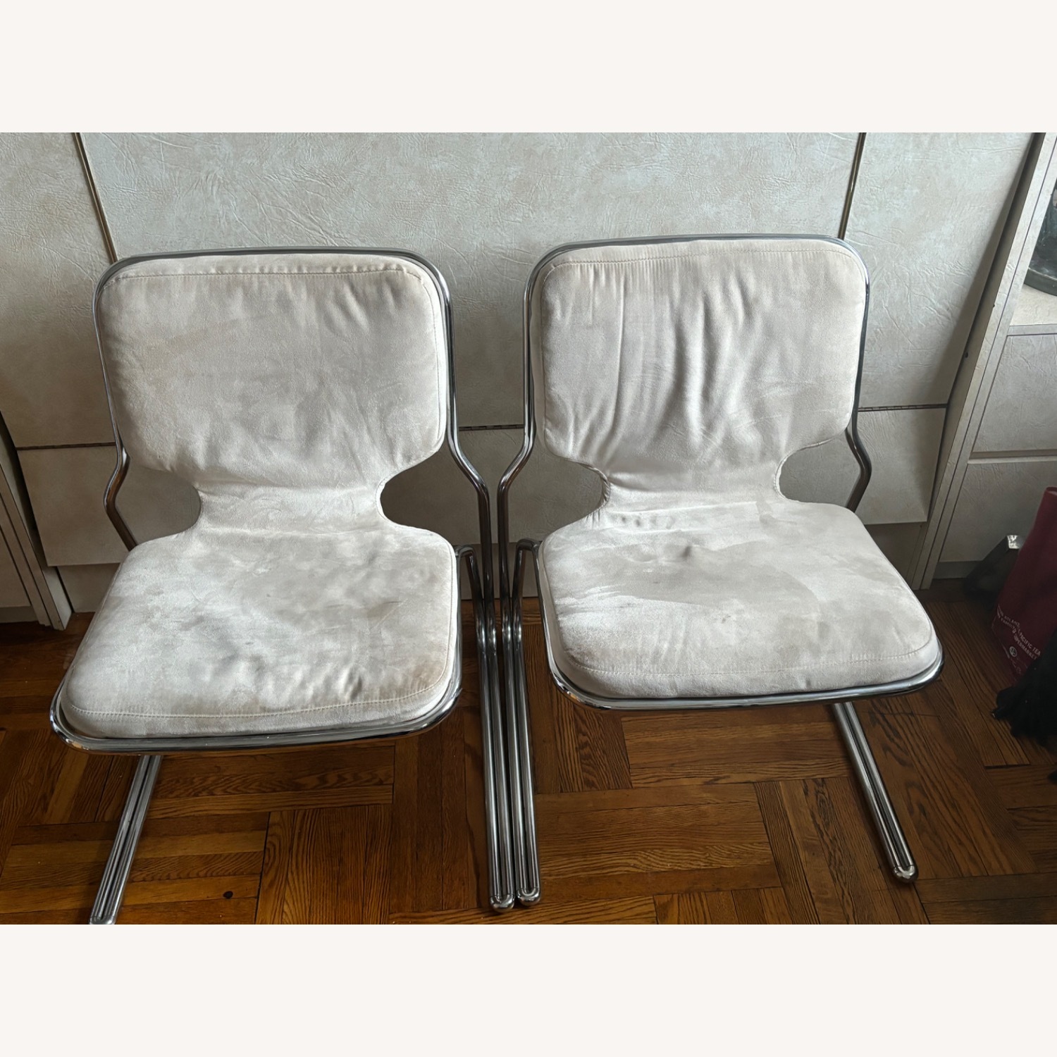 2 Chrome Chairs - image-0