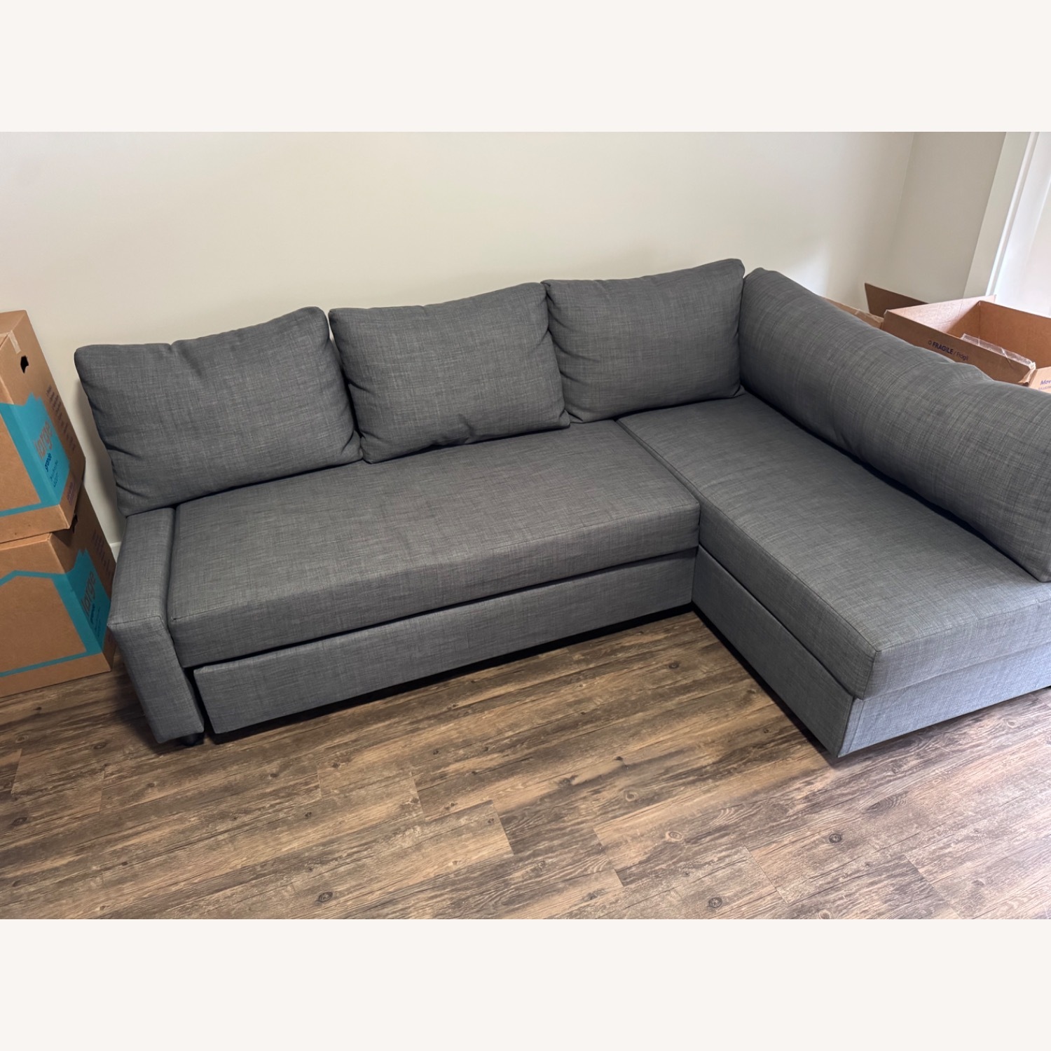 IKEA FRIHETEN Sleeper Sectional w Storage - image-1