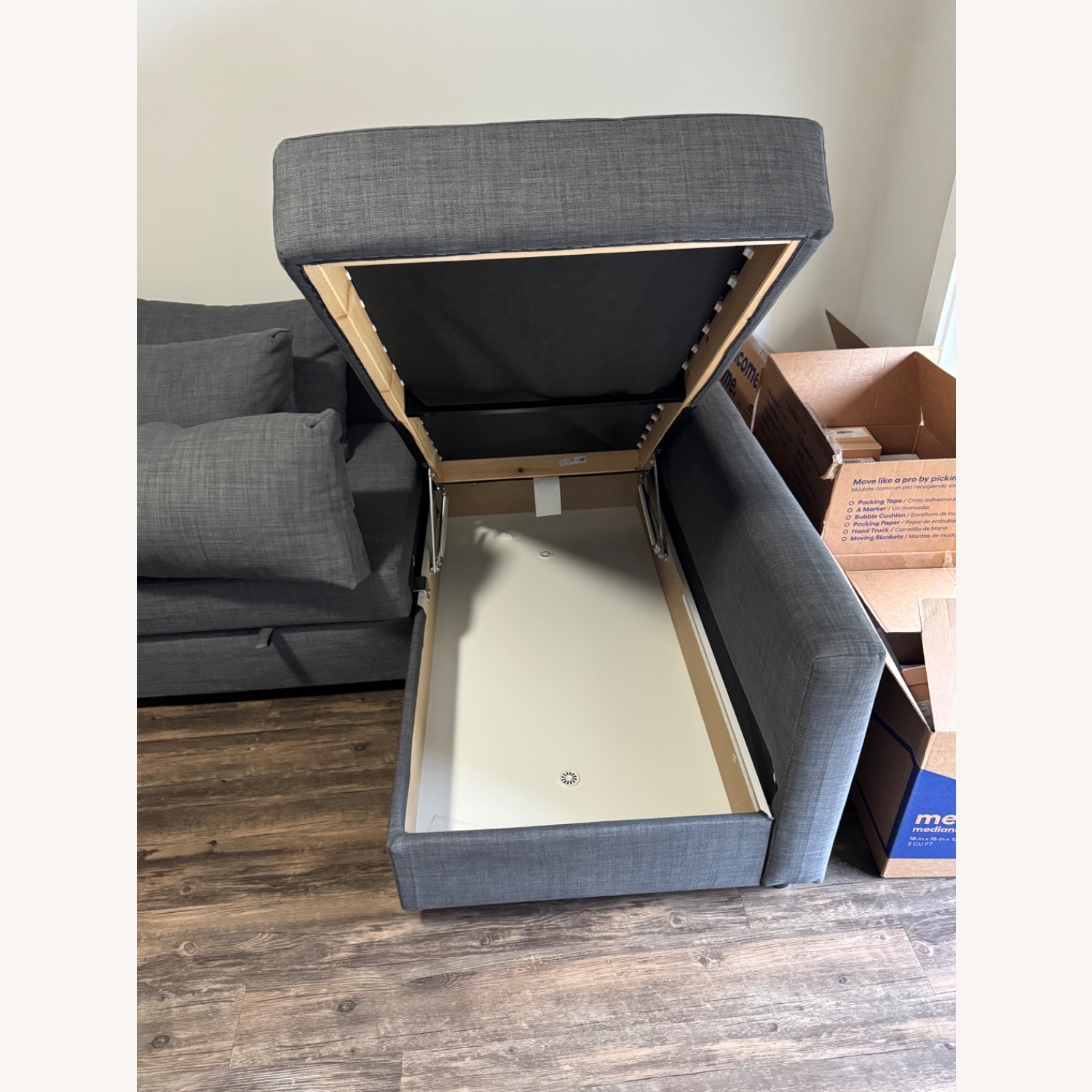 IKEA FRIHETEN Sleeper Sectional w Storage - image-3
