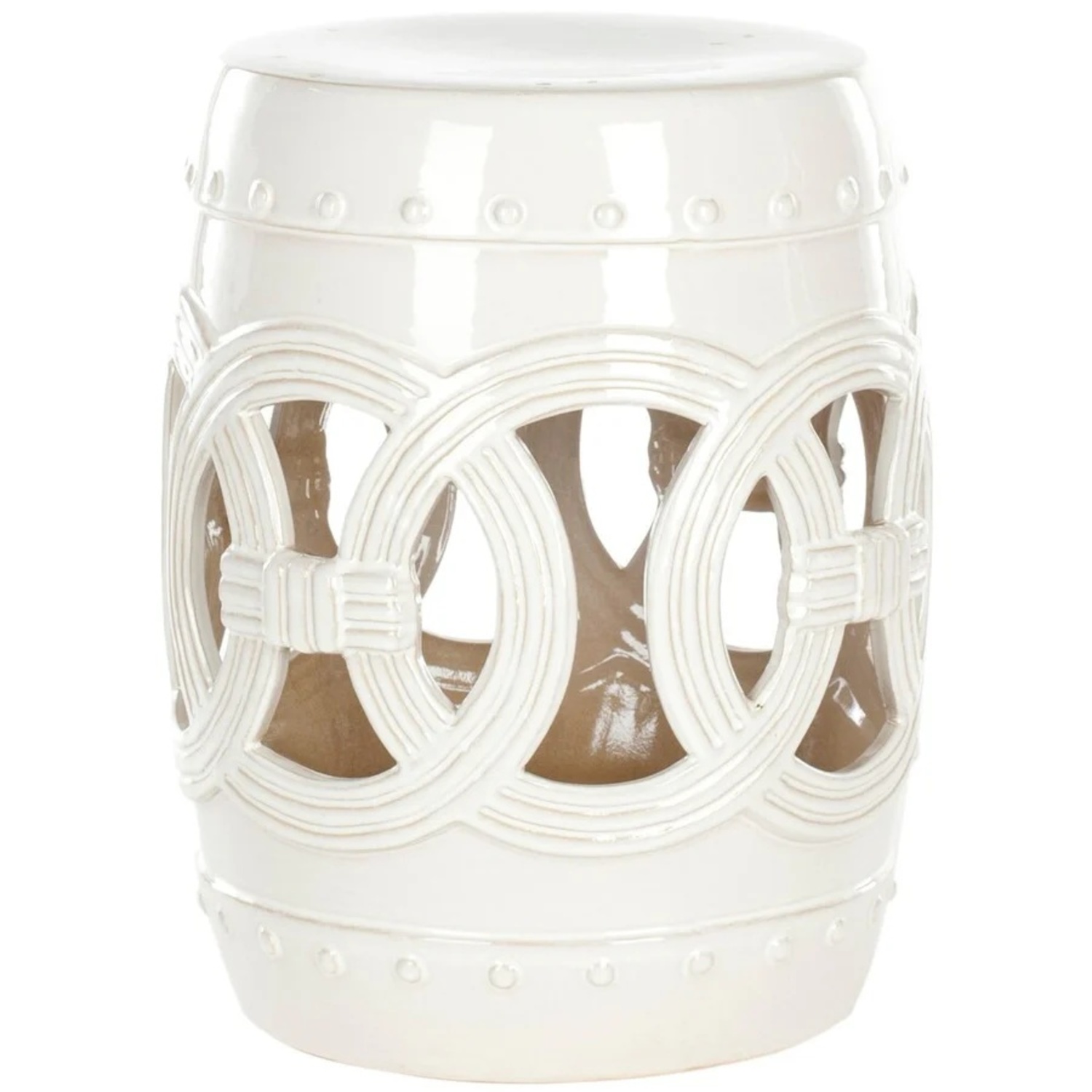 Pair of Safavieh Paradise Sarlota Ceramic Stools - image-0