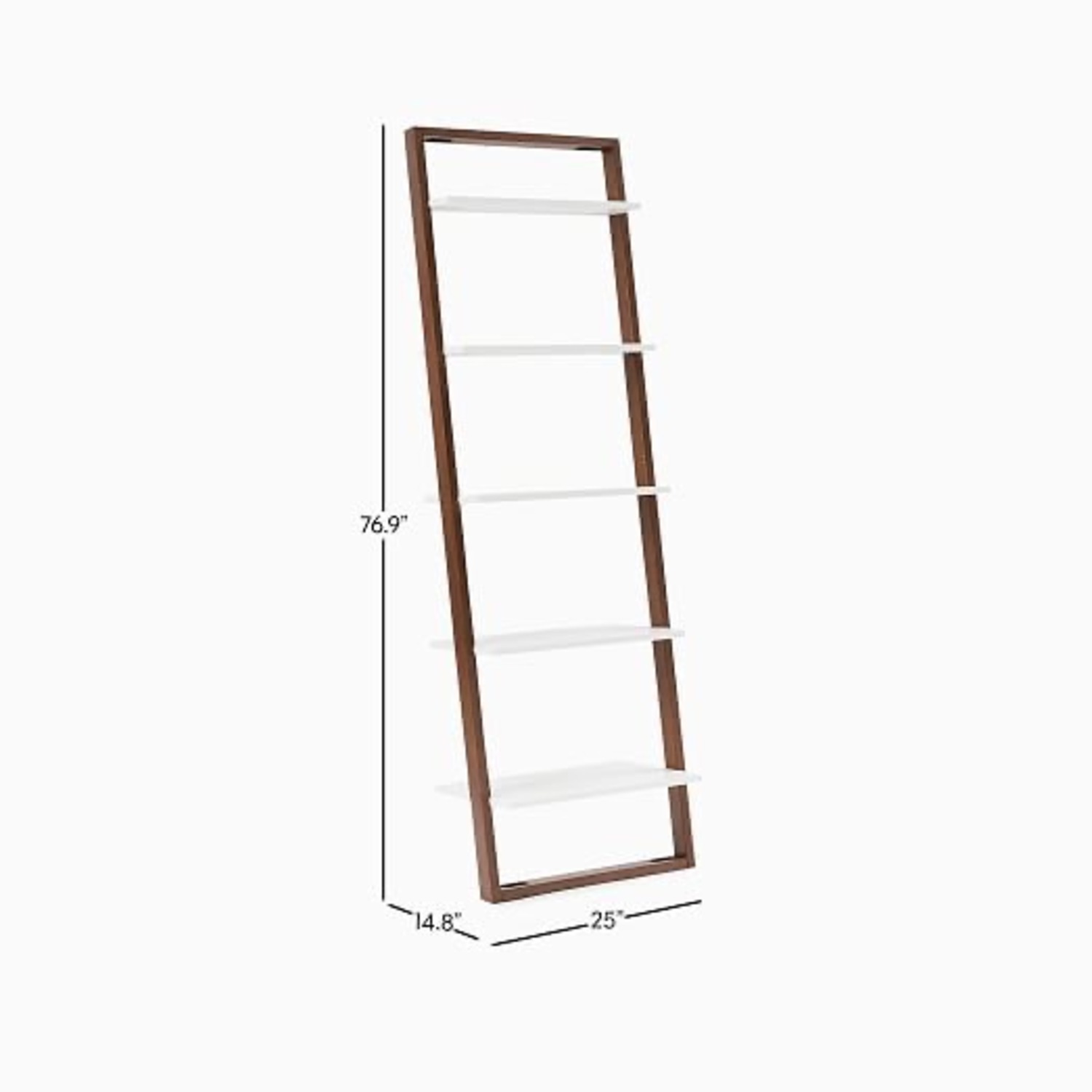 West Elm Ladder Leaning Bookshelf 25" - image-4