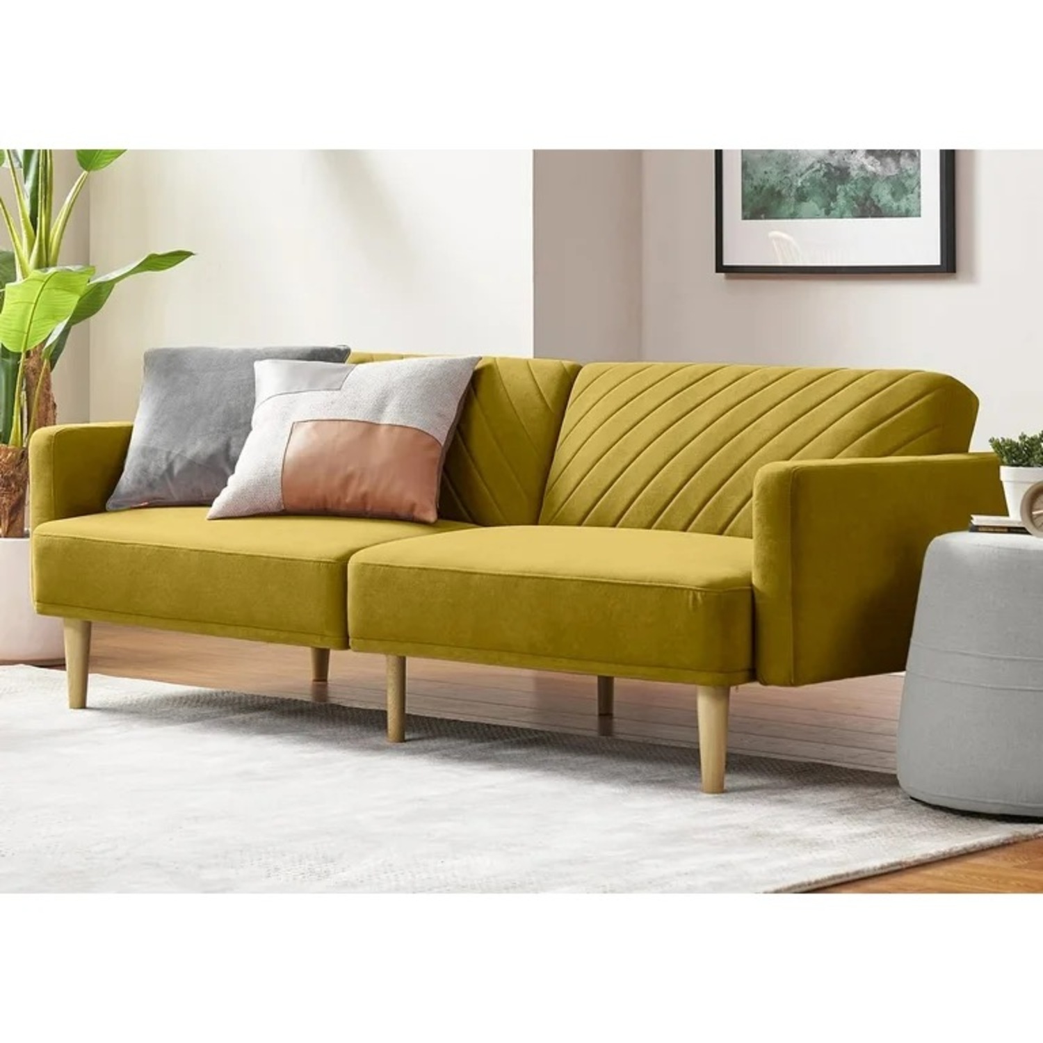 Walmart Mopio Chloe Futon Sleeper Sofa - image-1
