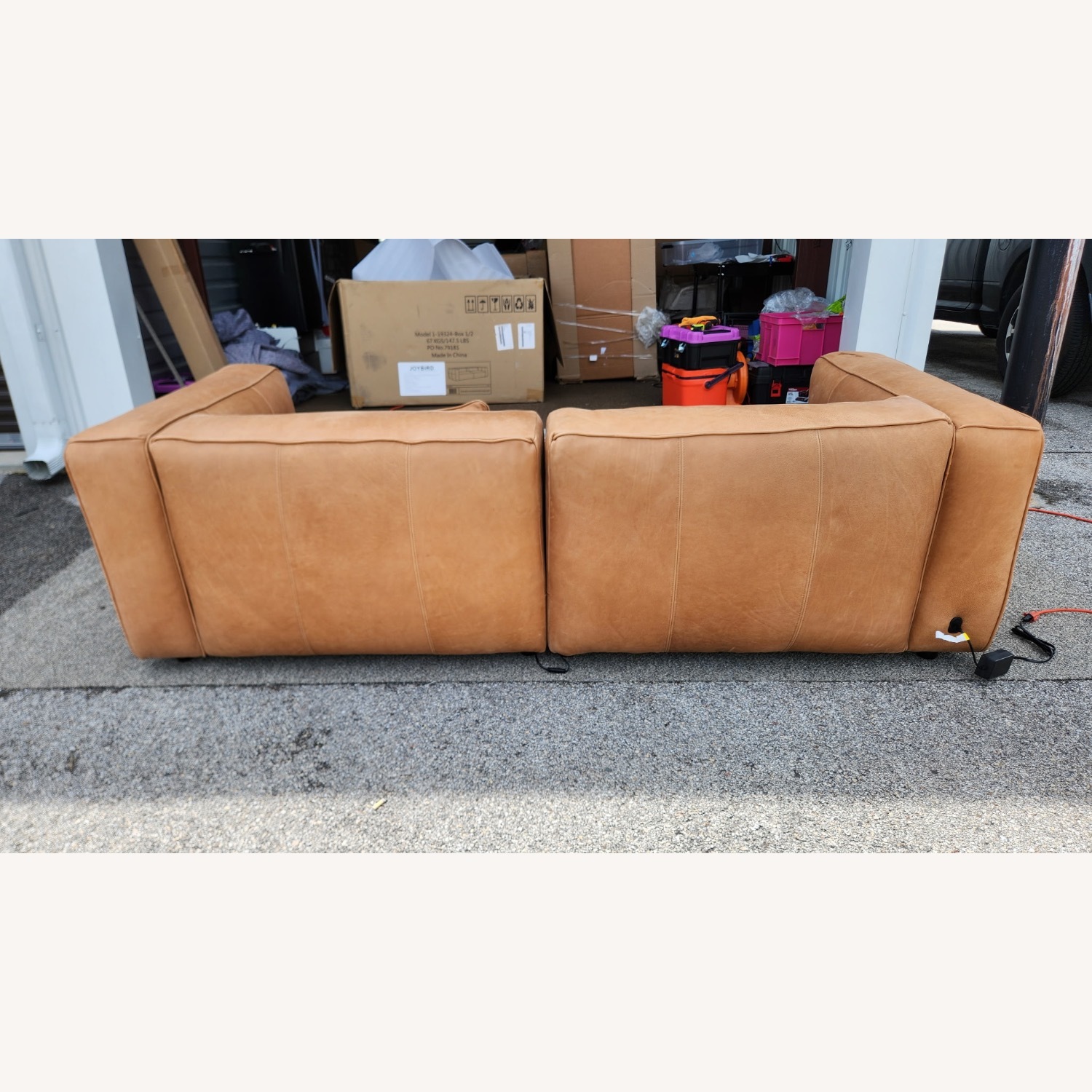 Joybird Brock Leather Sofa and Daybed - image-3