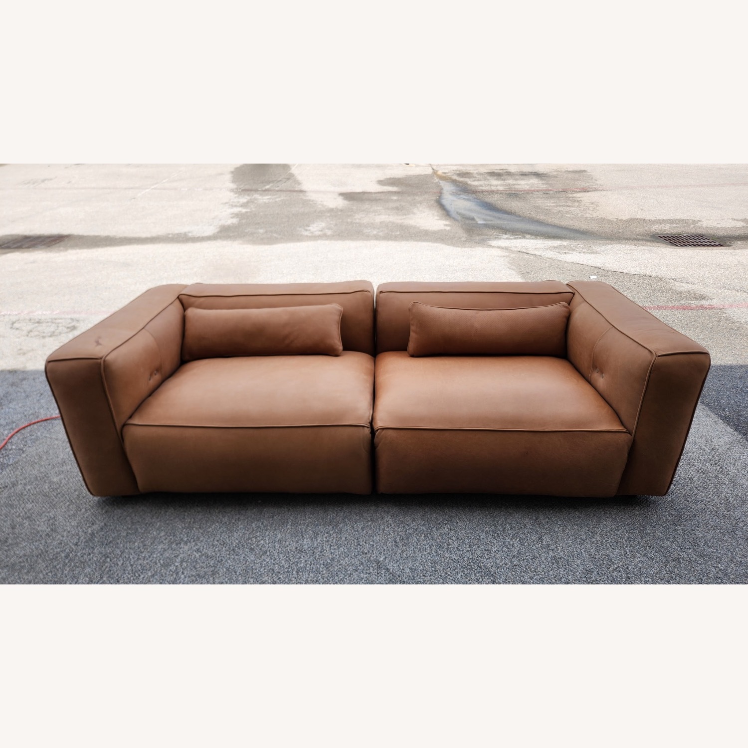 Joybird Brock Leather Sofa and Daybed - image-1