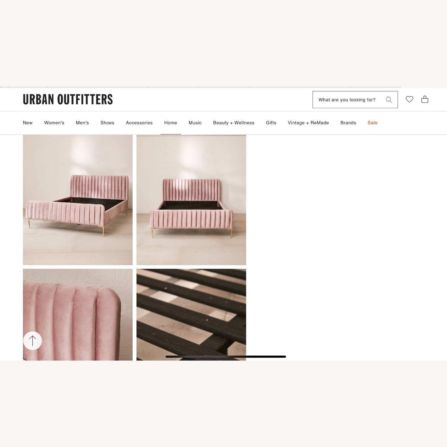 Marcella Velvet Wooden Bed - image-4
