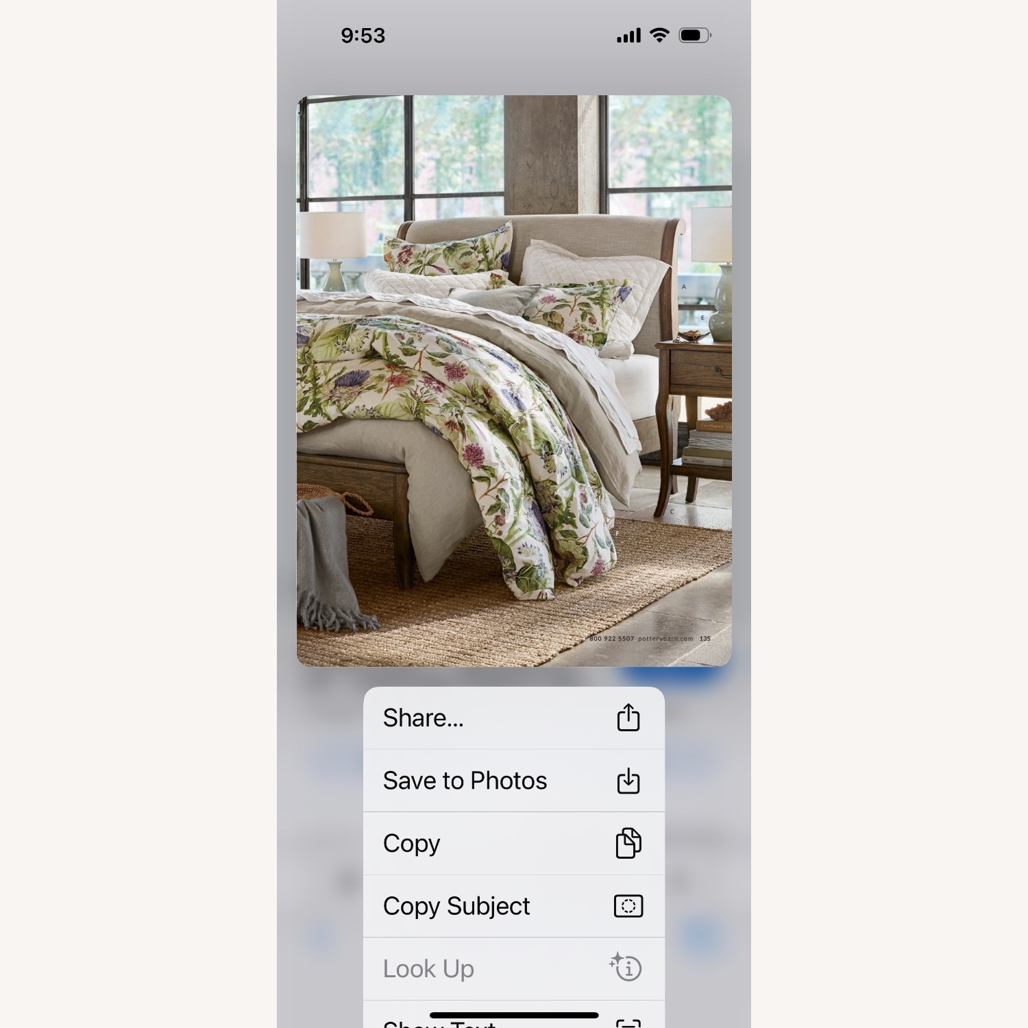 Pottery Barn Calistoga Linen Headboard Bedframe - image-8