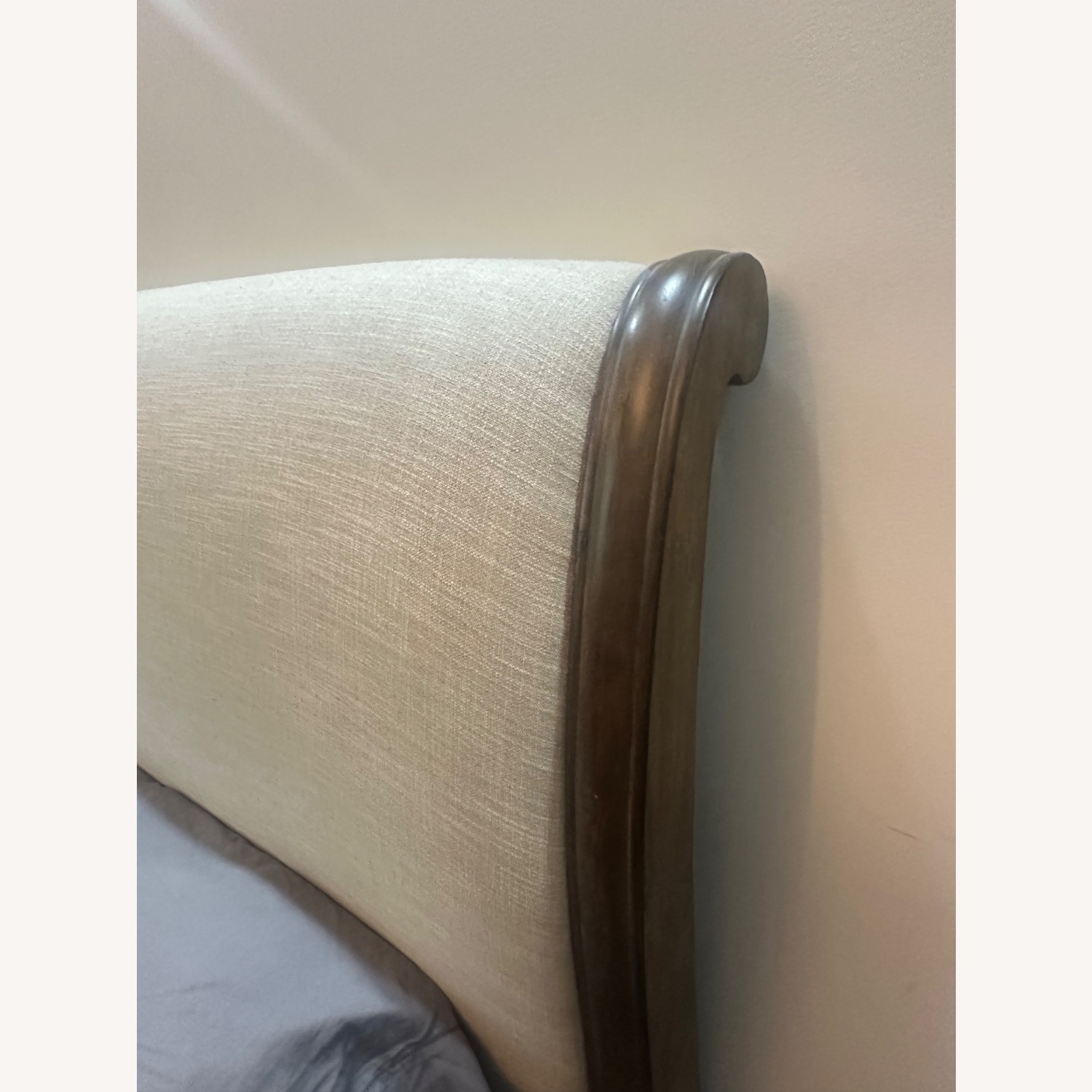 Pottery Barn Calistoga Linen Headboard Bedframe - image-6
