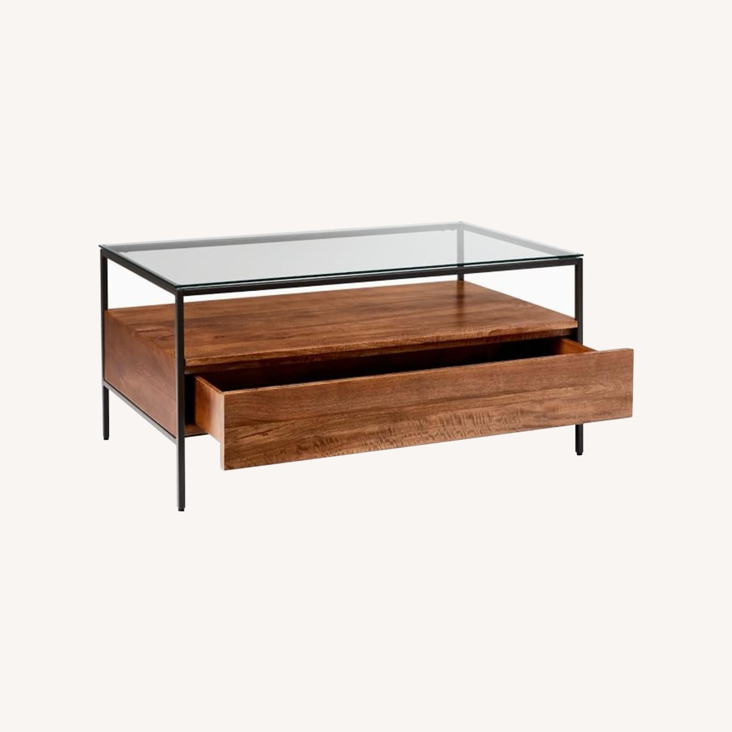 West Elm Coffee Table With Drawer - image-0