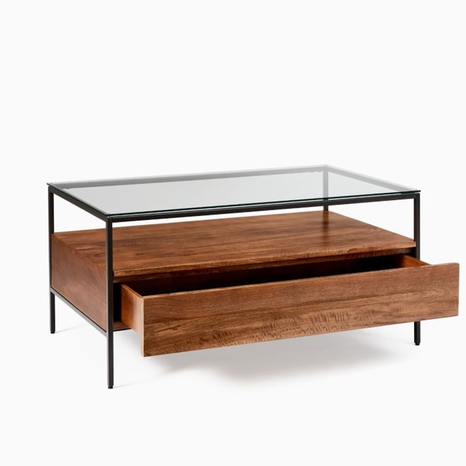 West Elm Coffee Table With Drawer - image-6