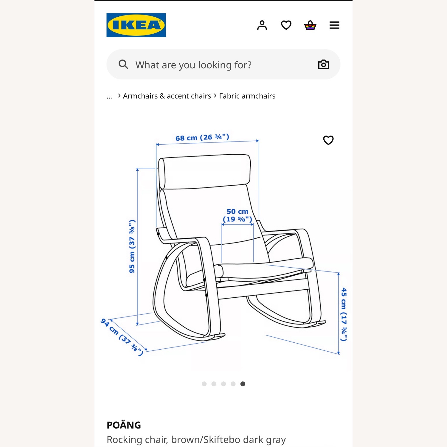 IKEA POANG Rocking Chair  - image-3