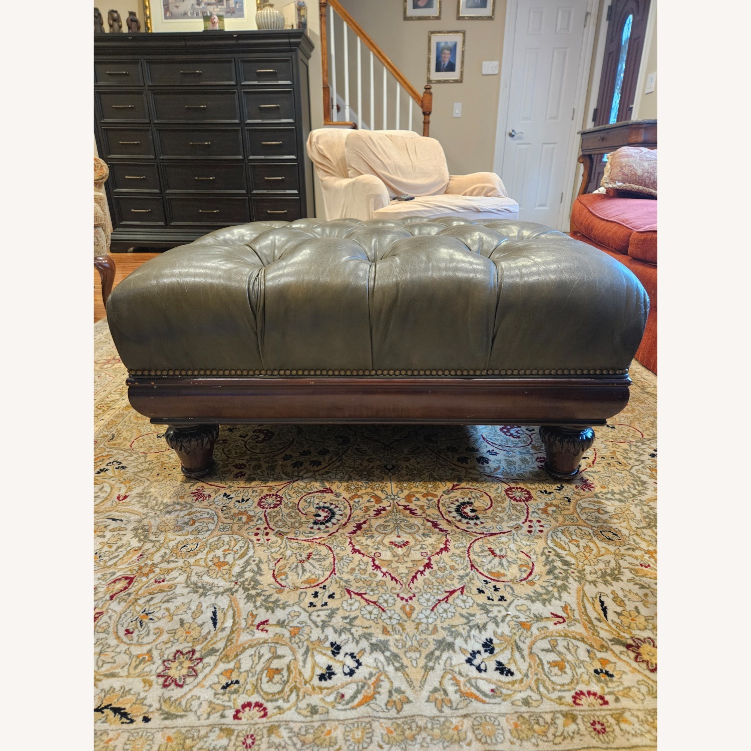 Hancock & Moore Leather Ottoman- Coffee Table - image-3