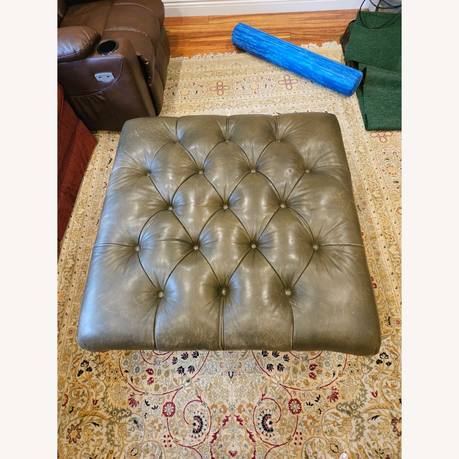 Hancock & Moore Leather Ottoman- Coffee Table - image-2