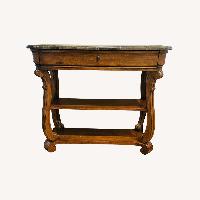 Marble Top Hall, Side or Foyer Table