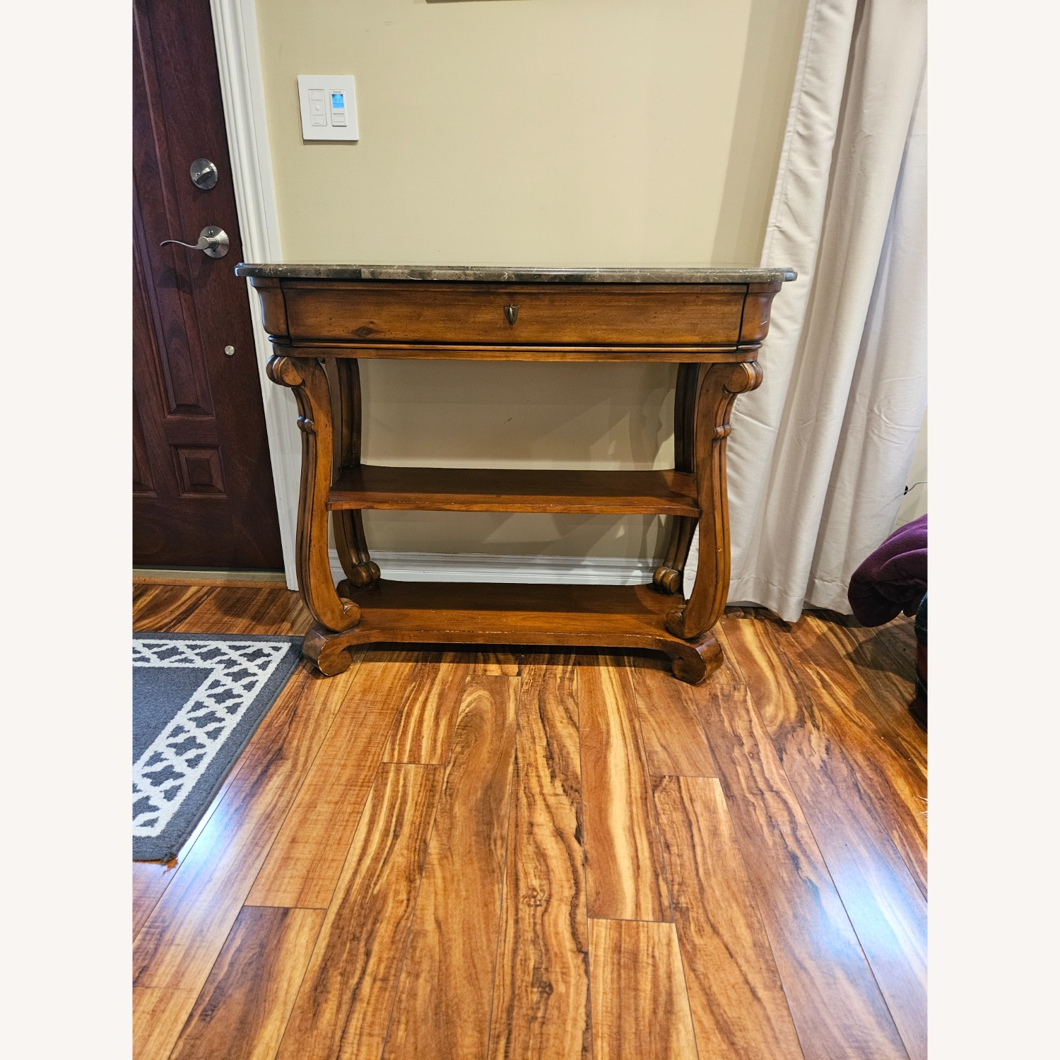 Marble Top Hall, Side or Foyer Table - image-1